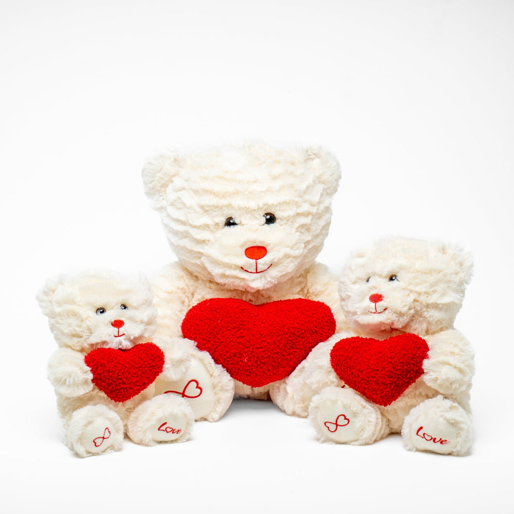 Peluche Orso con cuore rosso da 20cm, pupazzi per San Valentino, idea regalo