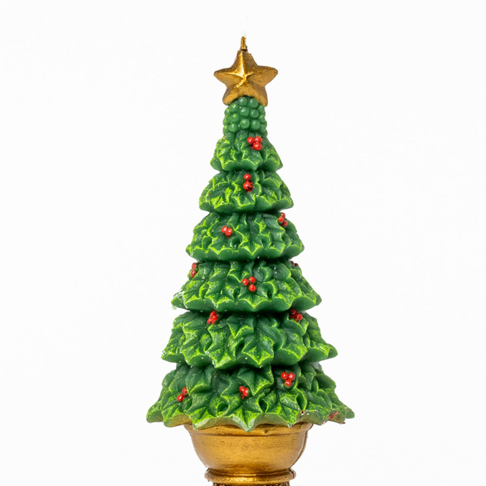 Candela albero Natale Vintage 8X8X22CM