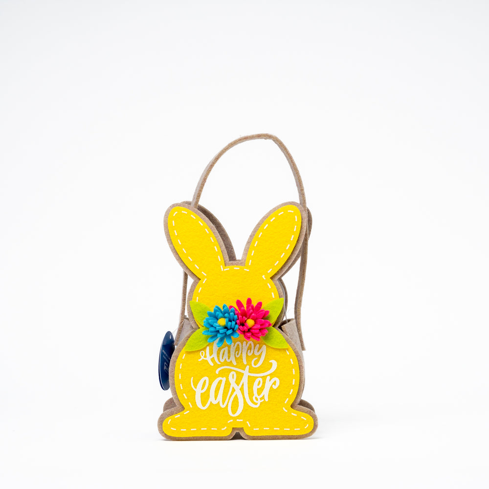 Borsetta in feltro per Pasqua con scritta Happy Easter, confezioni pasquali