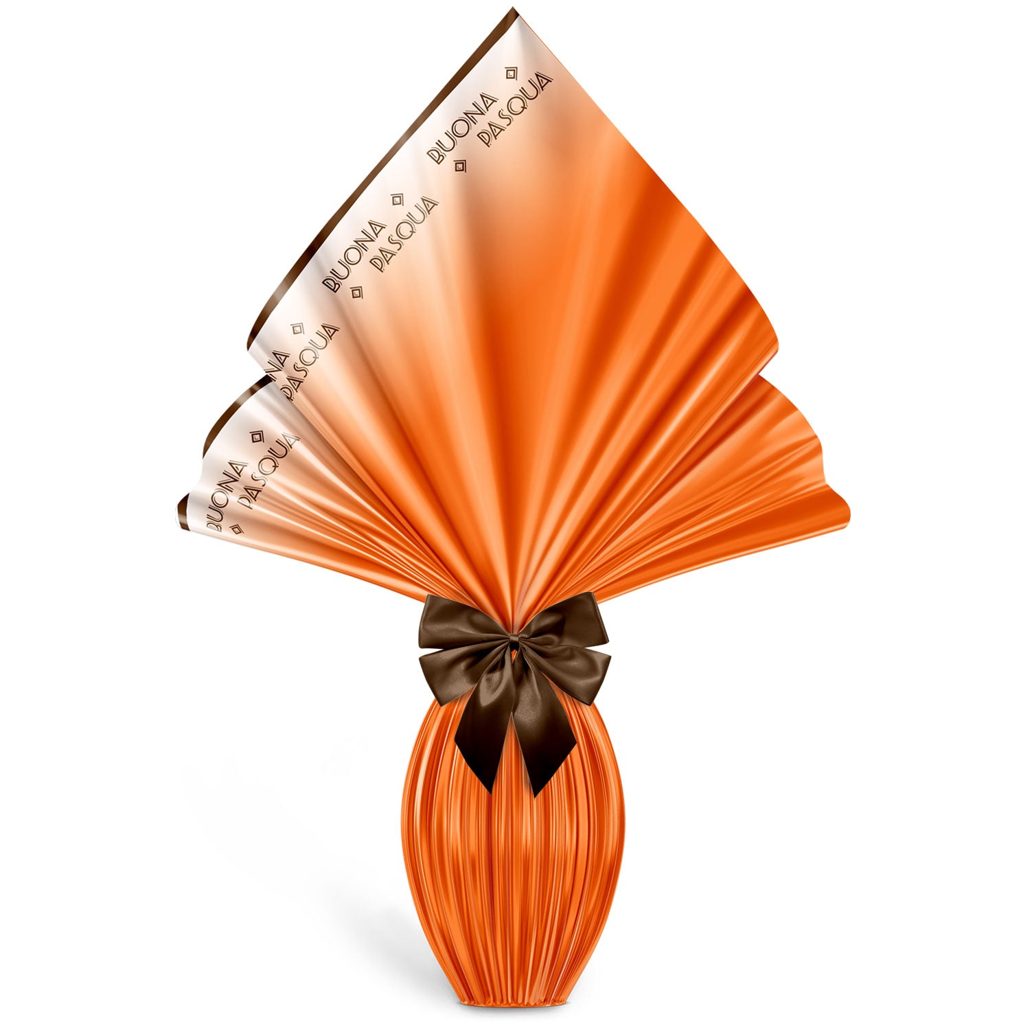 Incarto per uova di pasqua 100x100cm, Tiffany, Arancio, Giallo