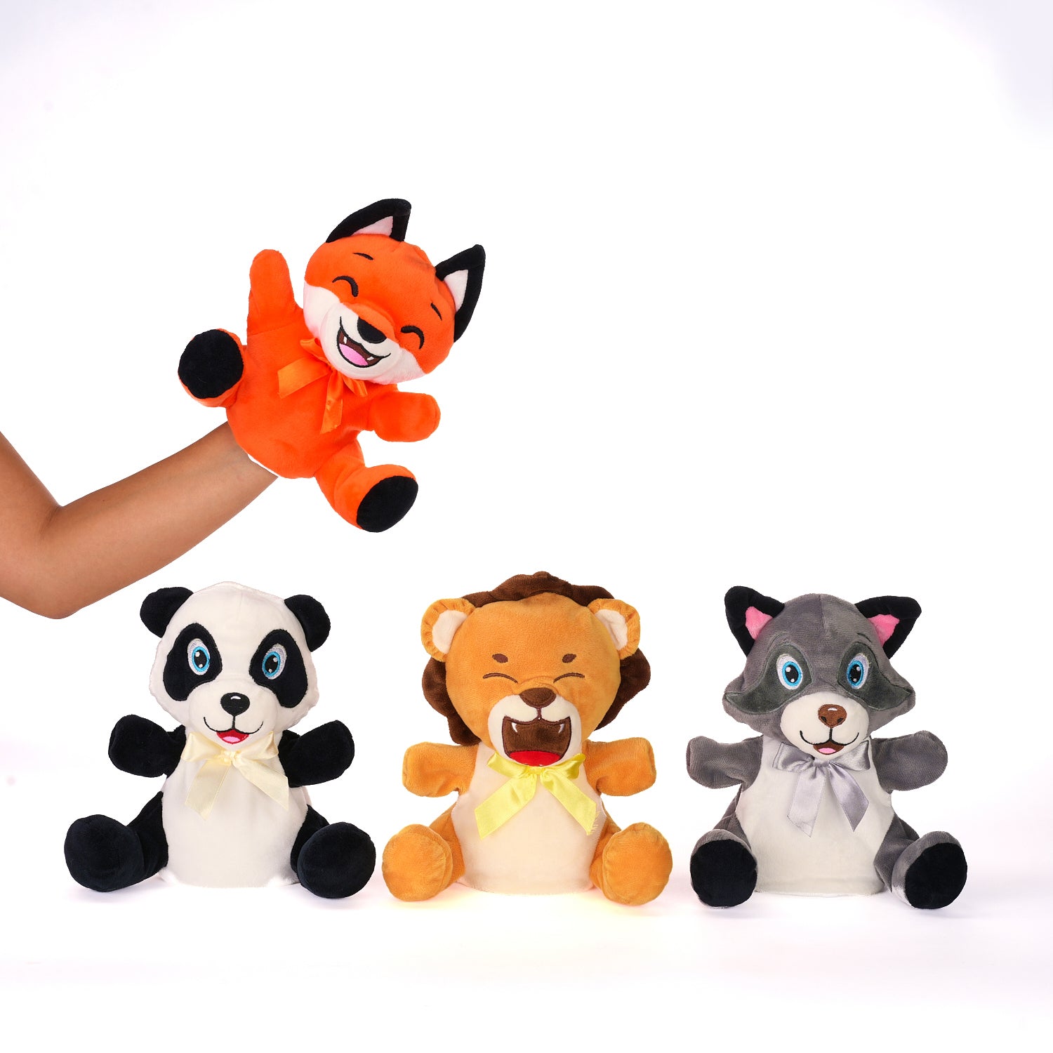Peluche Marionette Animali della Giungla, pupazzi per pasqua, idea regalo