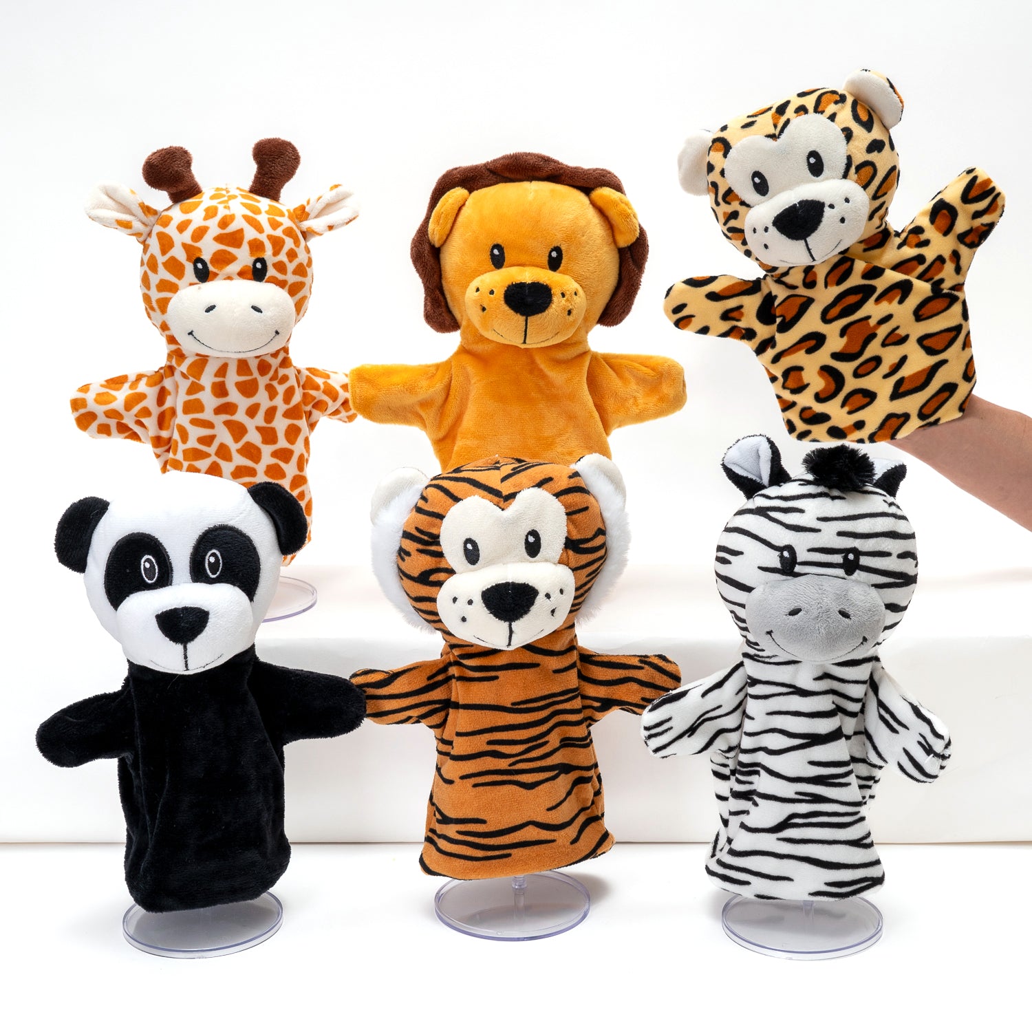 Peluche Marionette Animali della Foresta, pupazzi per pasqua, idea regalo