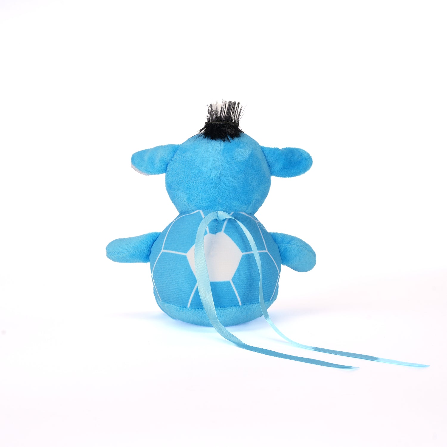 Peluche Mascotte Bianco e Azzurro, pupazzo sportivo per pasqua, idea regalo