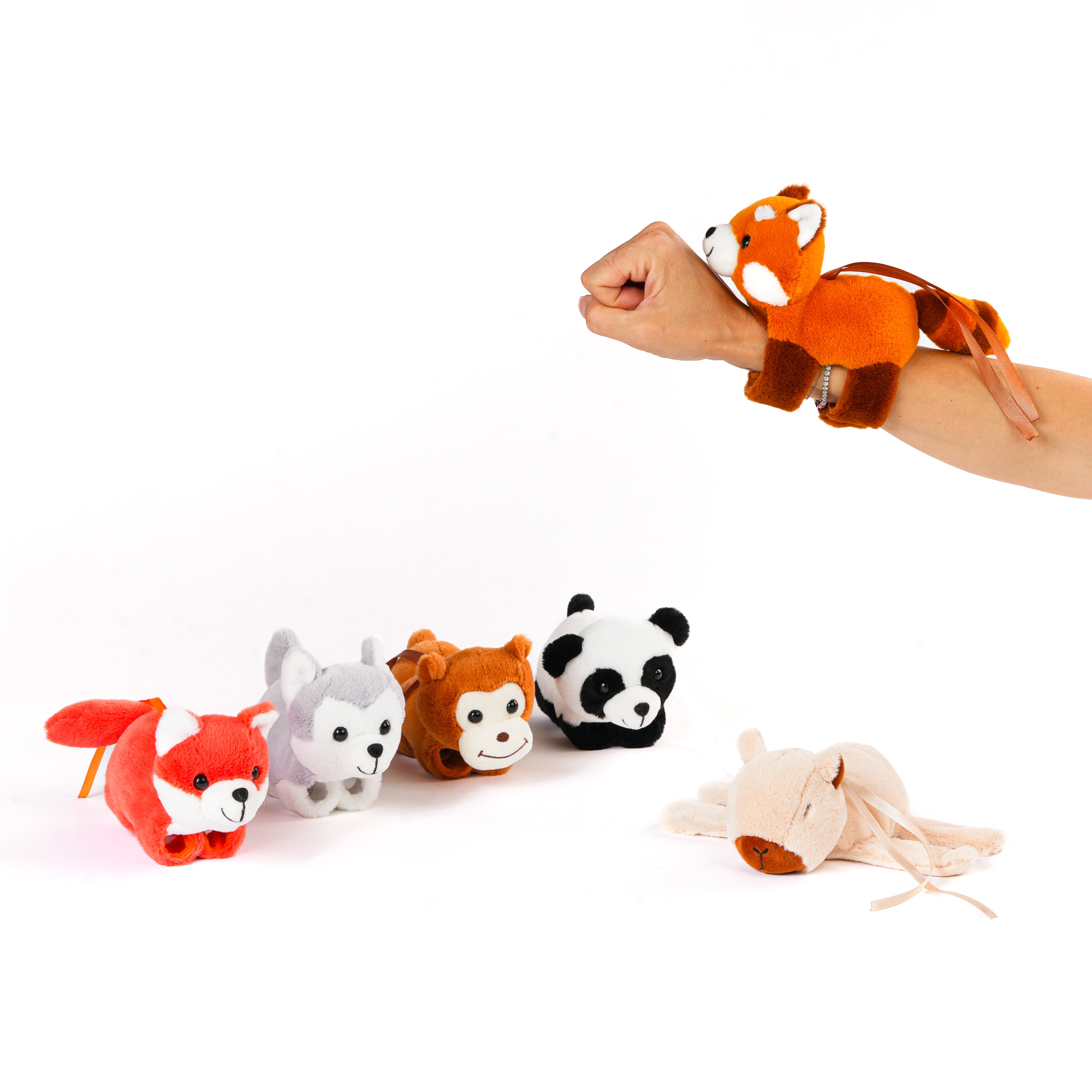 Peluche Animali a Bracciale a scatto, pupazzi per pasqua, idea regalo