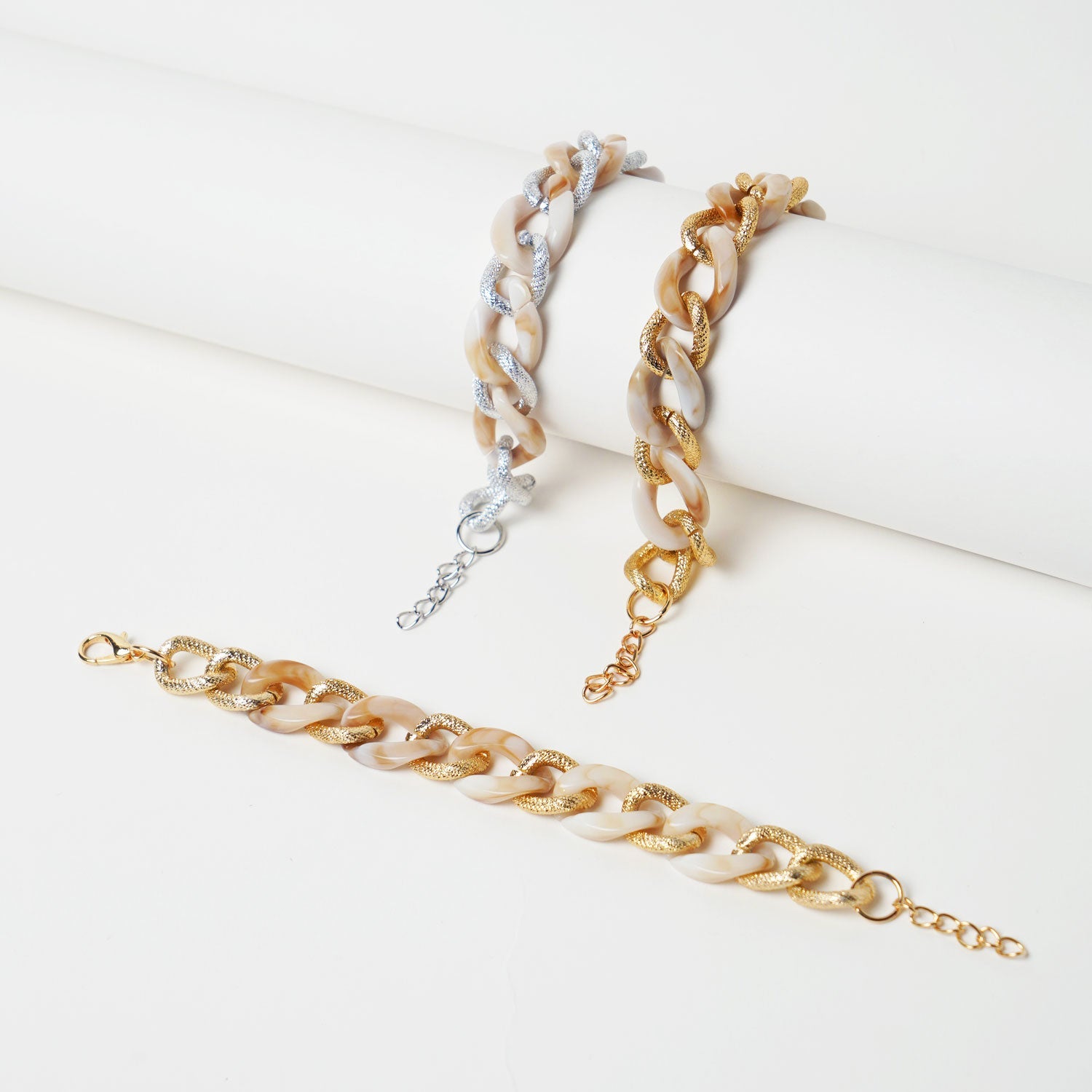 Bracciale catena osso e martellata, sorprese per uova di pasqua, bigiotteria