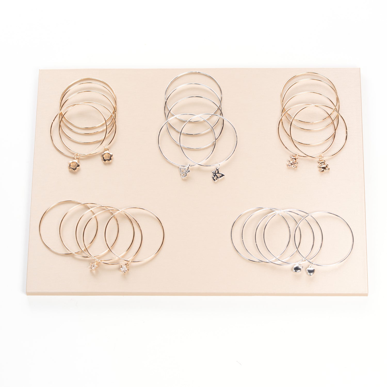 Set di Bracciali rigidi con charms, sorprese per uova di pasqua, bigiotteria