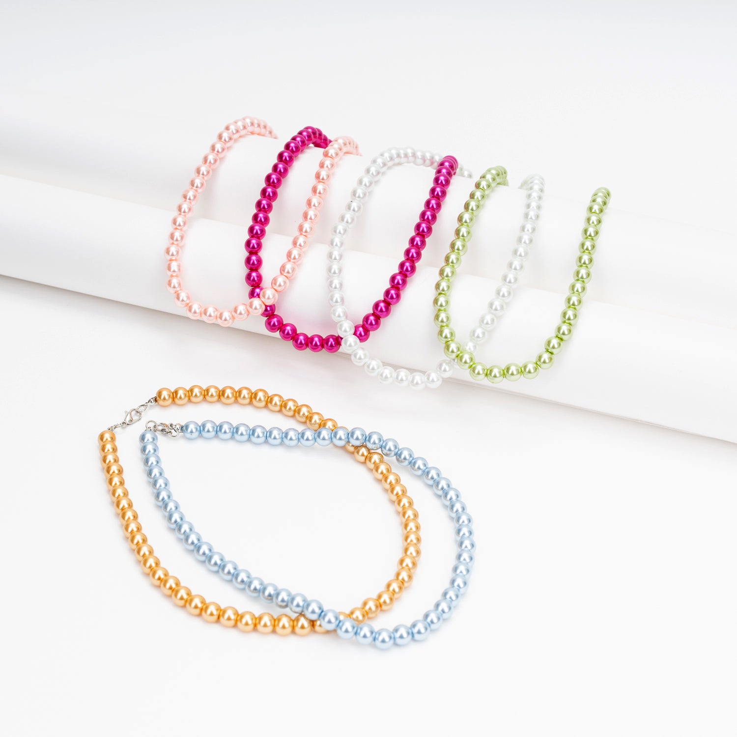 Collana di perle colorate per Donna, sorprese per uova di pasqua,bigiotteria