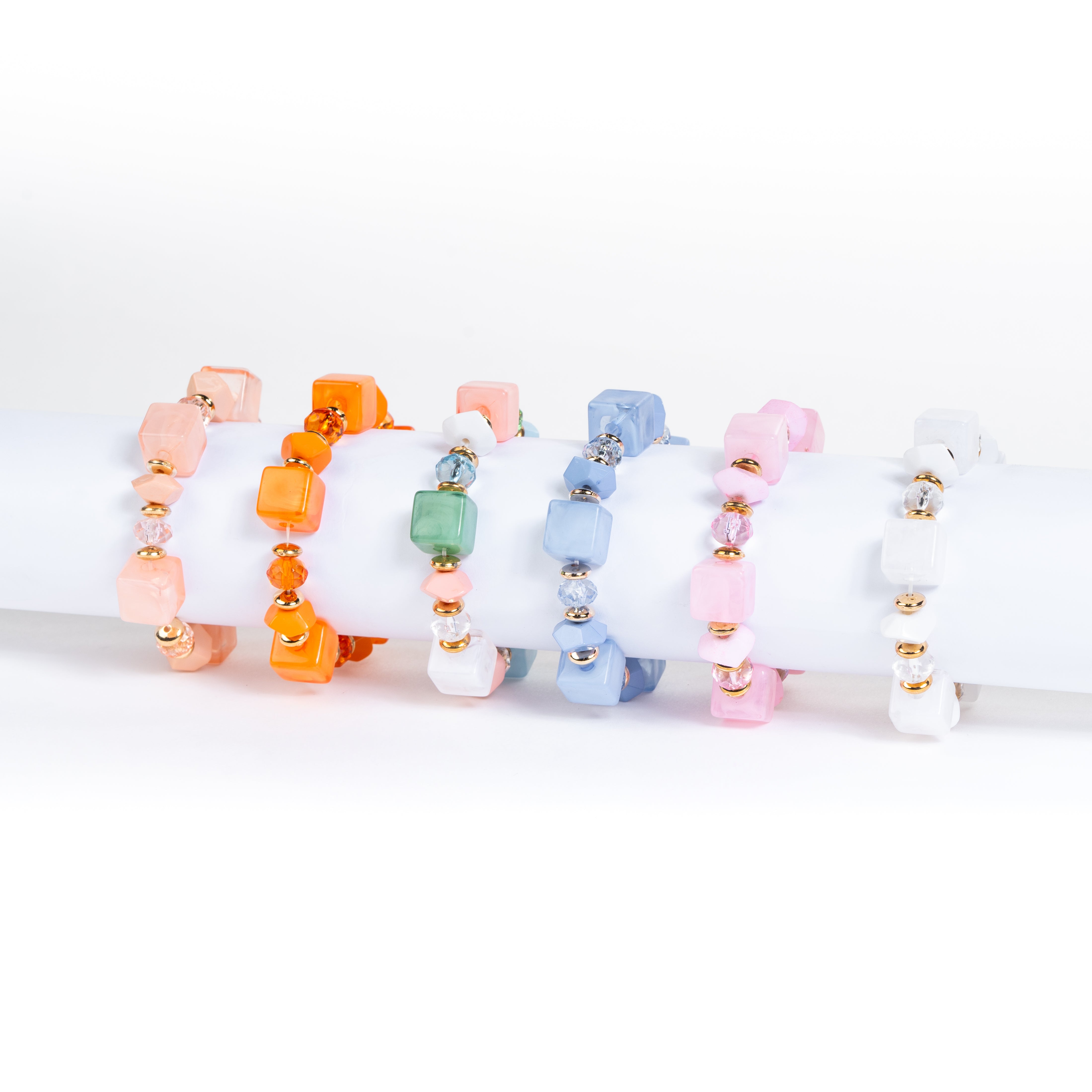 Bracciale Donna con pietre colorate, sorprese per uova di pasqua, bigiotteria