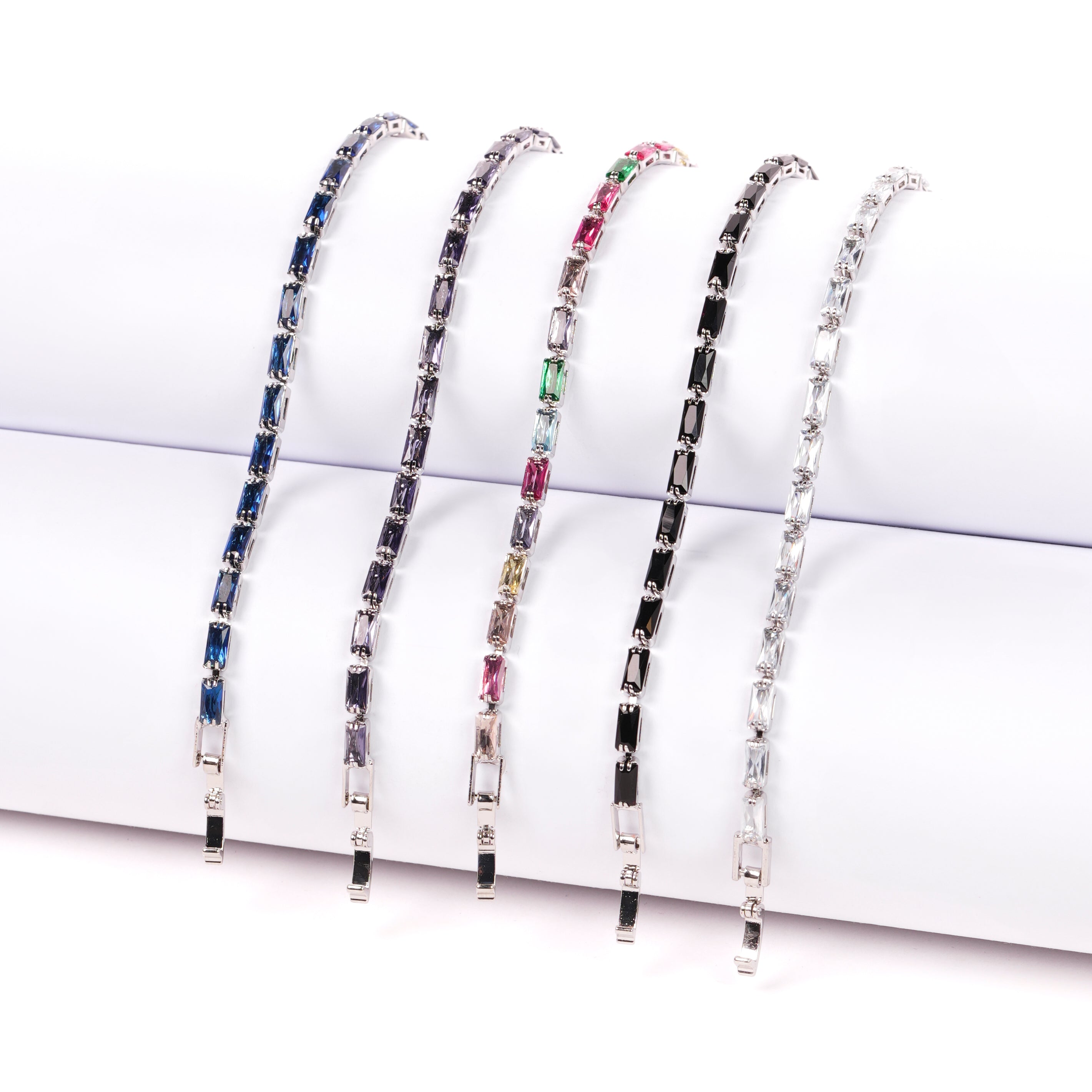 Bracciale modello Tennis smeraldo, sorprese per uova di pasqua, bigiotteria