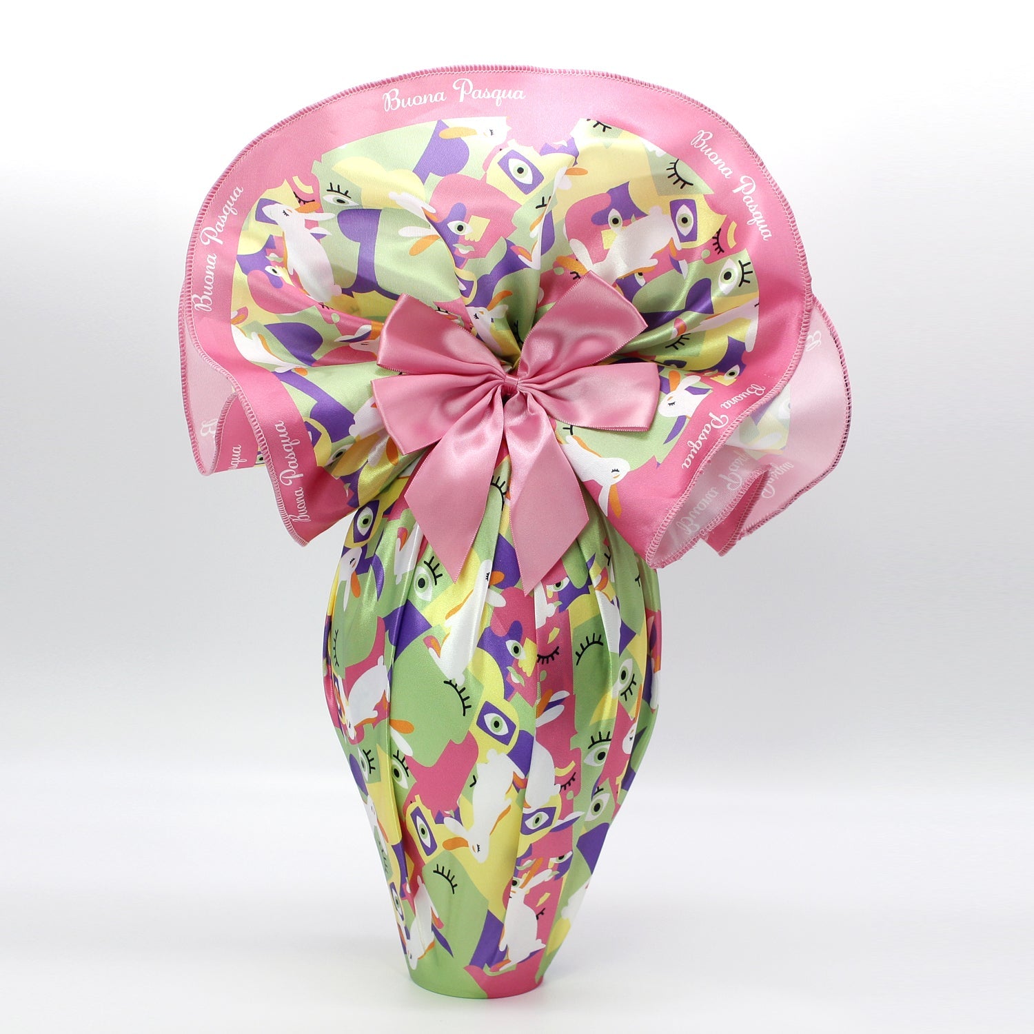 Tessuto per uova di pasqua e colombe 120cm, fantasia Moderna e Astratta Rosa