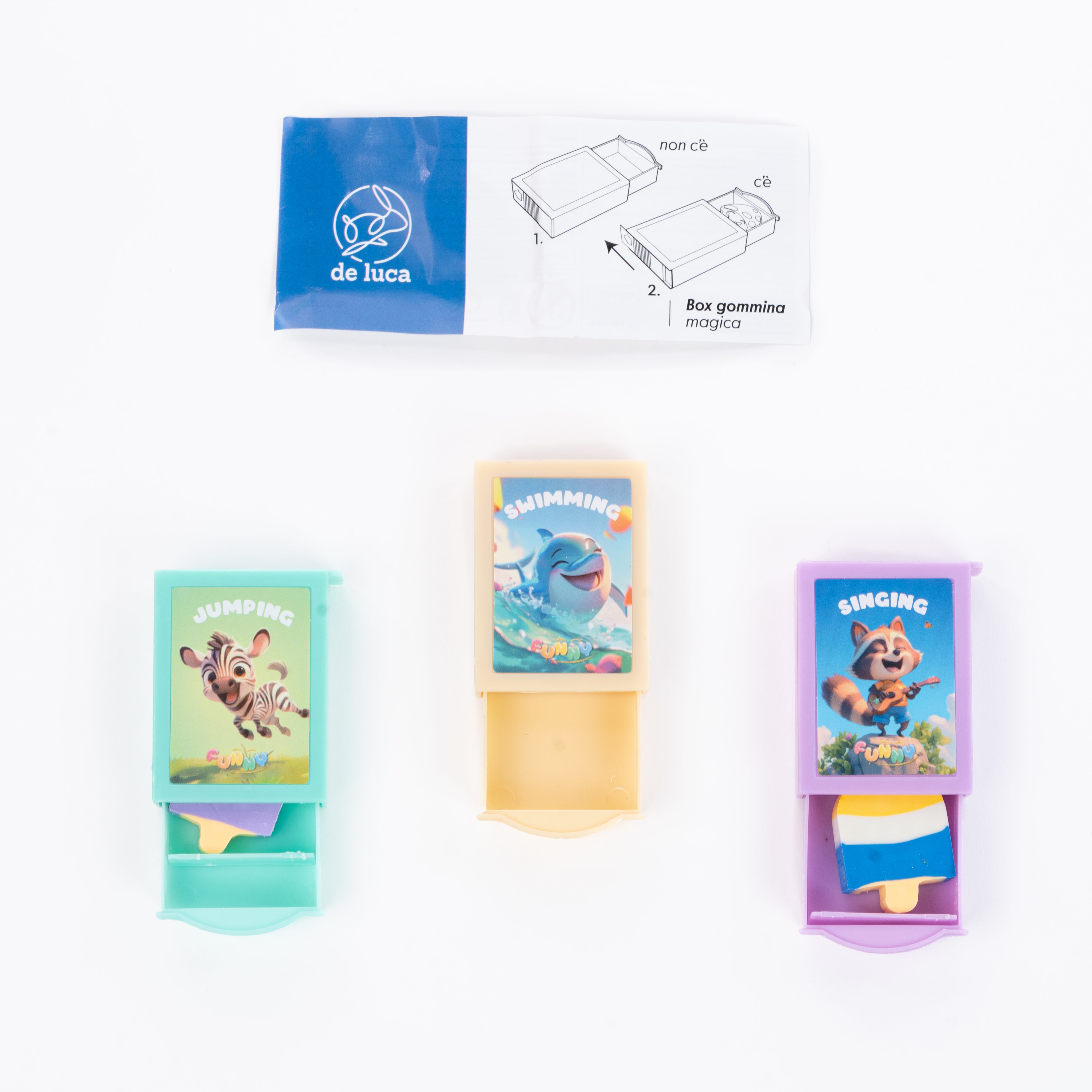 Gioco Gomma da cancdellare in box magico,sorprese per uova di pasqua, gadget