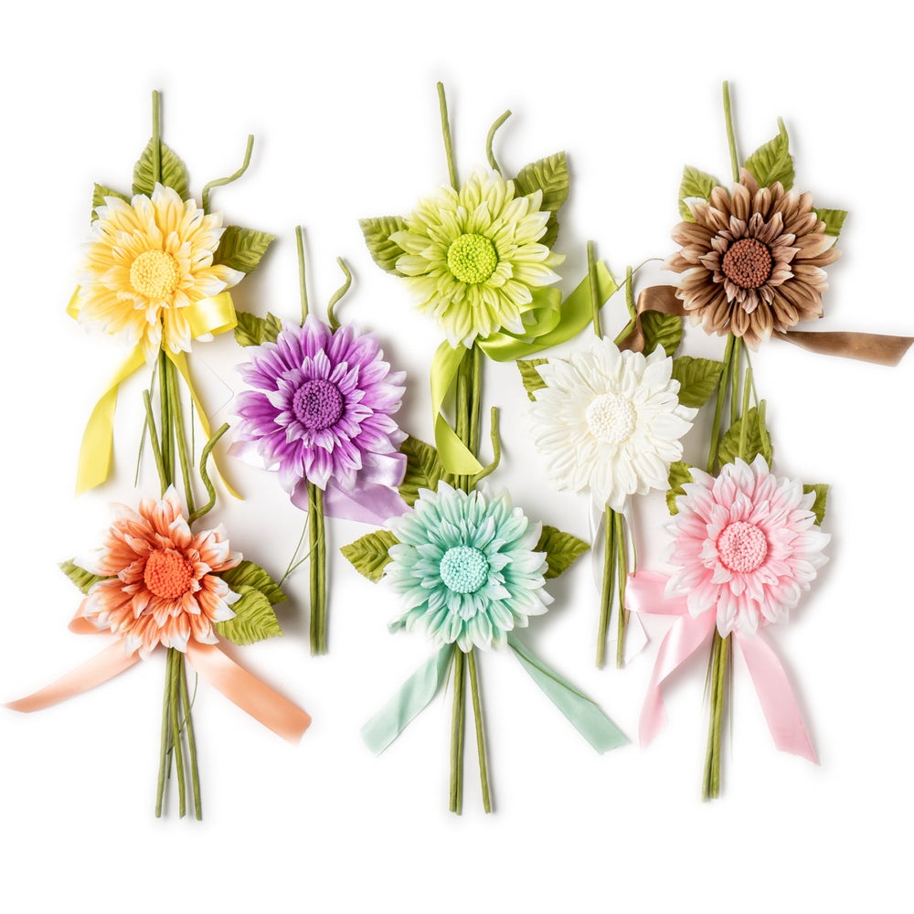 Pick Fiore Gerbera, fiori per uova di pasqua, decorazioni pasquali, confezionamento