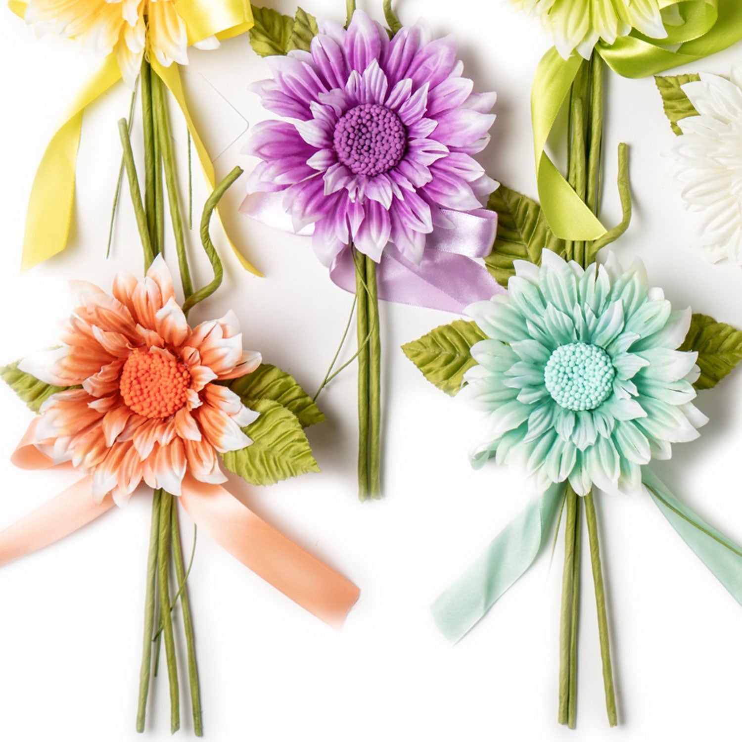 Pick Fiore Gerbera, fiori per uova di pasqua, decorazioni pasquali, confezionamento