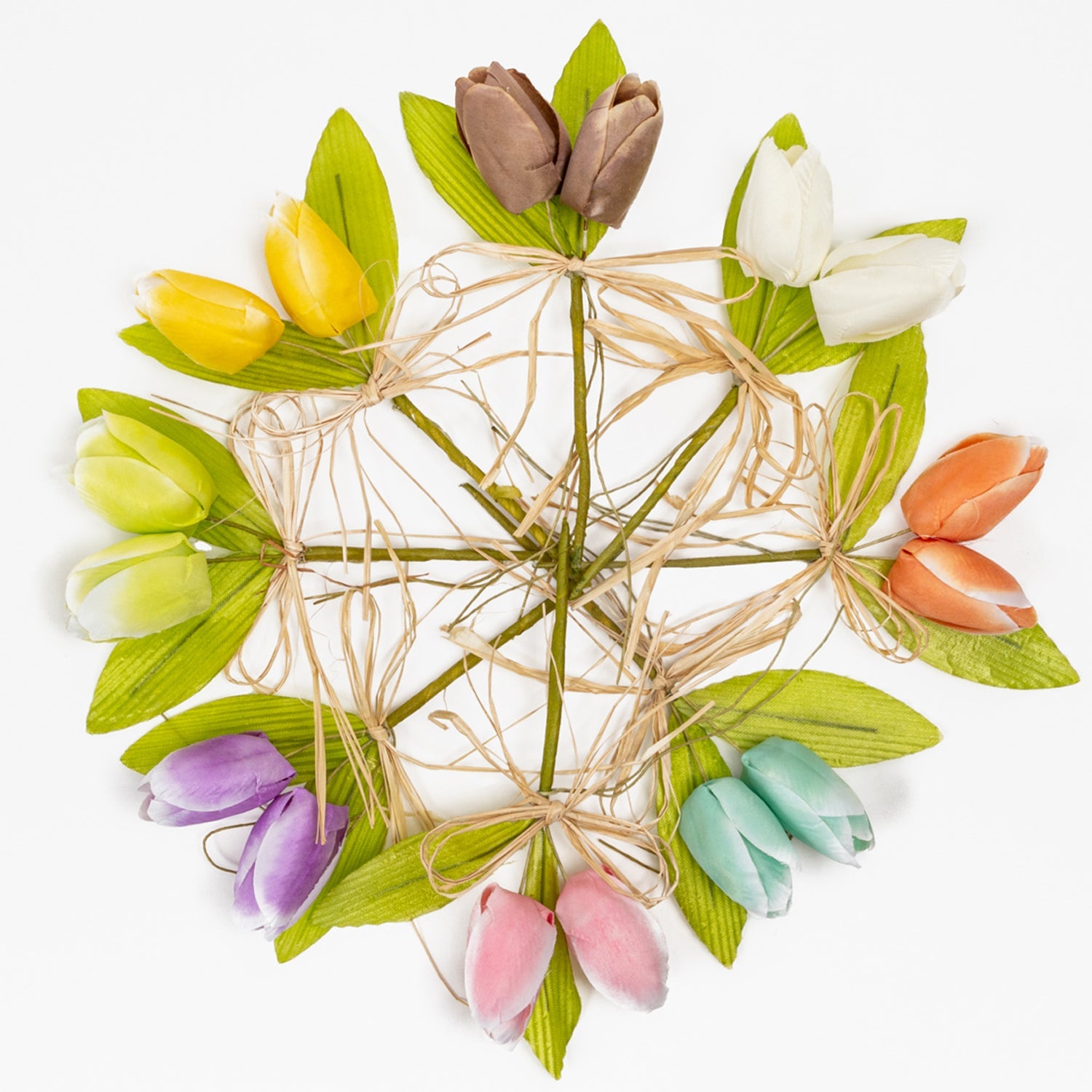 Pick Fiore Tulipano doppio, fiori per uova di pasqua, decorazioni pasquali, confezionamento