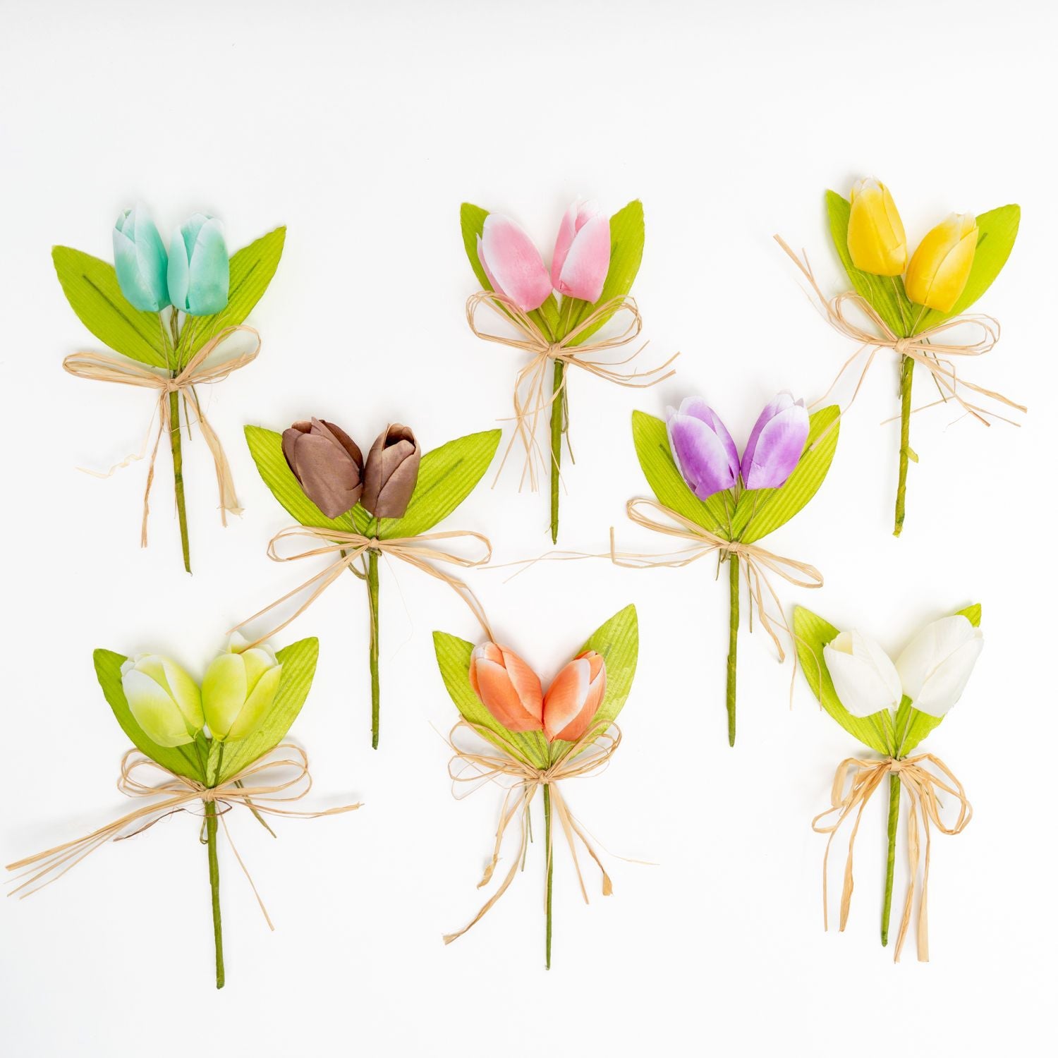 Pick Fiore Tulipano doppio, fiori per uova di pasqua, decorazioni pasquali, confezionamento