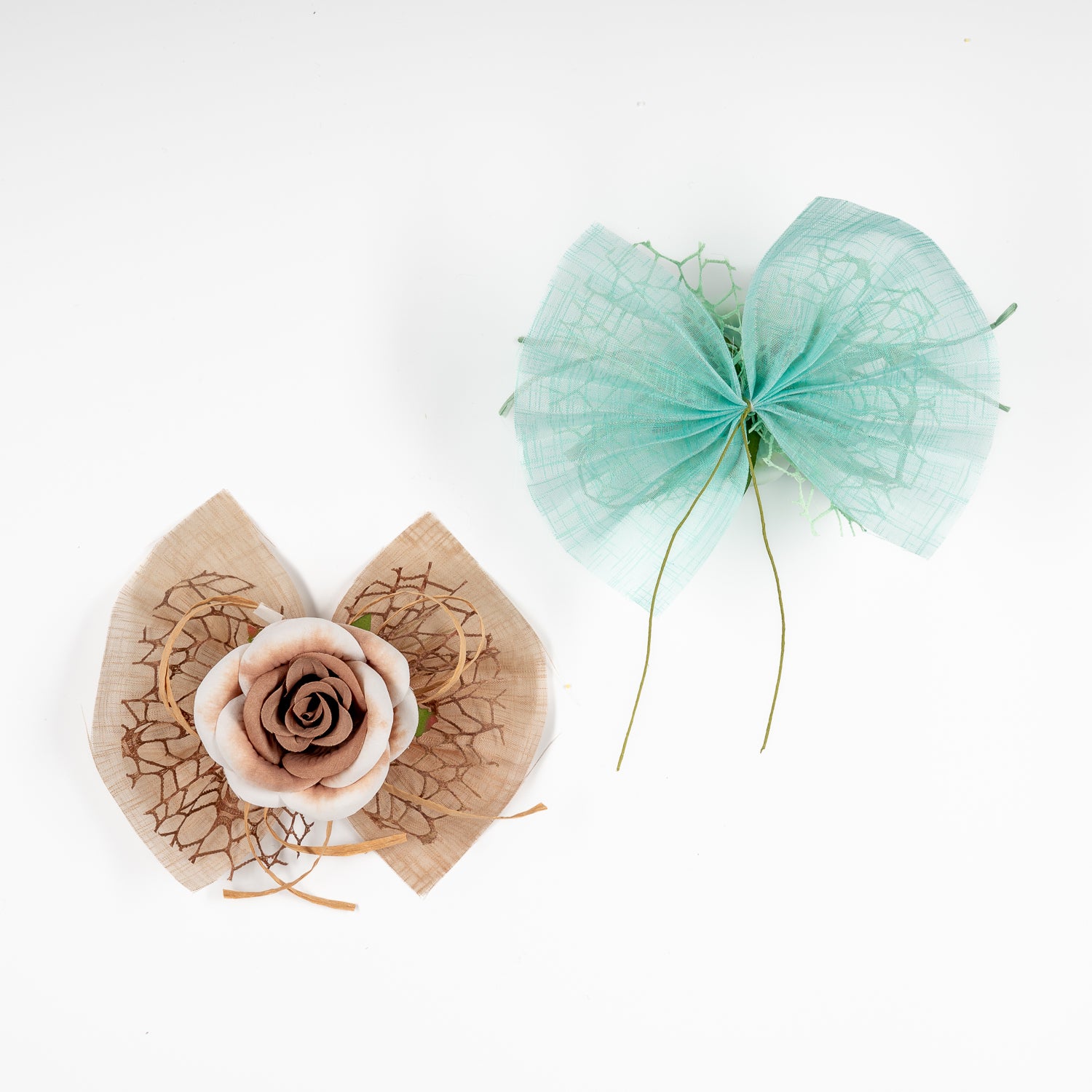 Pick Rosa con Fiocco decorato, fiori per uova di pasqua, decorazioni pasquali, confezionamento