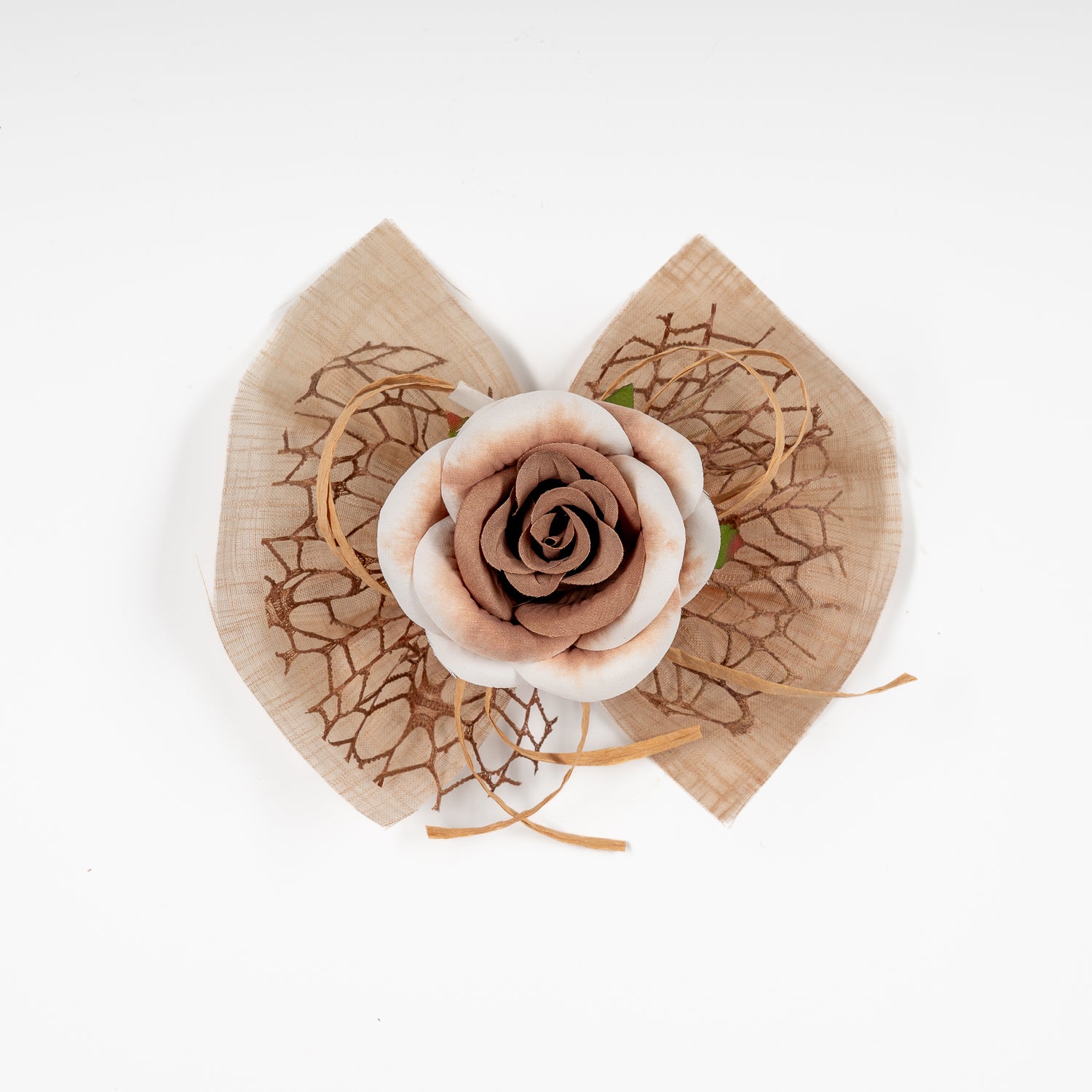 Pick Rosa con Fiocco decorato, fiori per uova di pasqua, decorazioni pasquali, confezionamento