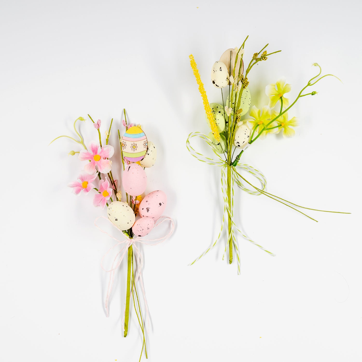 Pick Ovetti e fiorellini, fiori per uova di pasqua, decorazioni pasquali, confezionamento