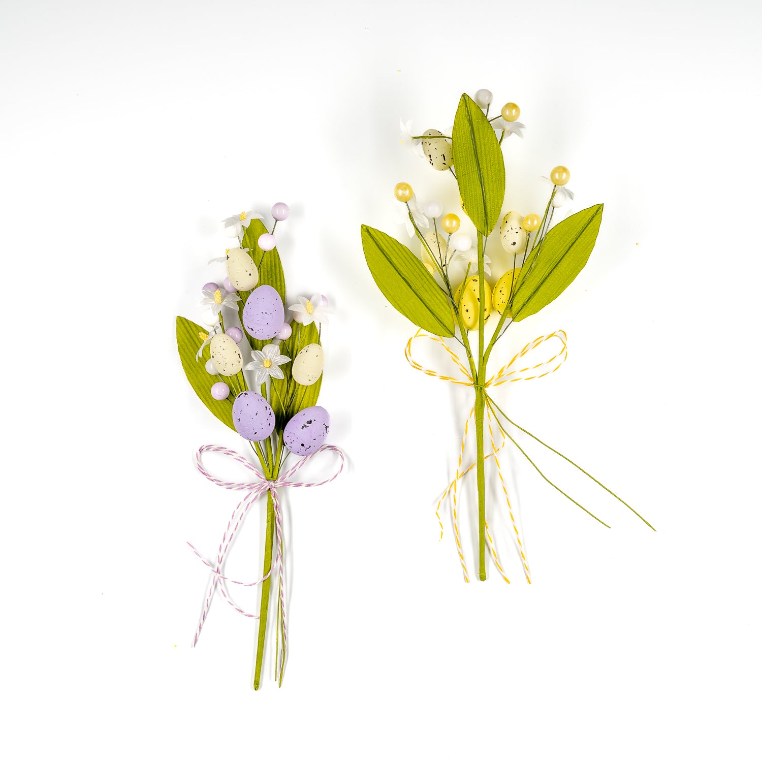 Pick Ovetti con fiorellini e perline, fiori per uova di pasqua, decorazioni pasquali, confezionamento