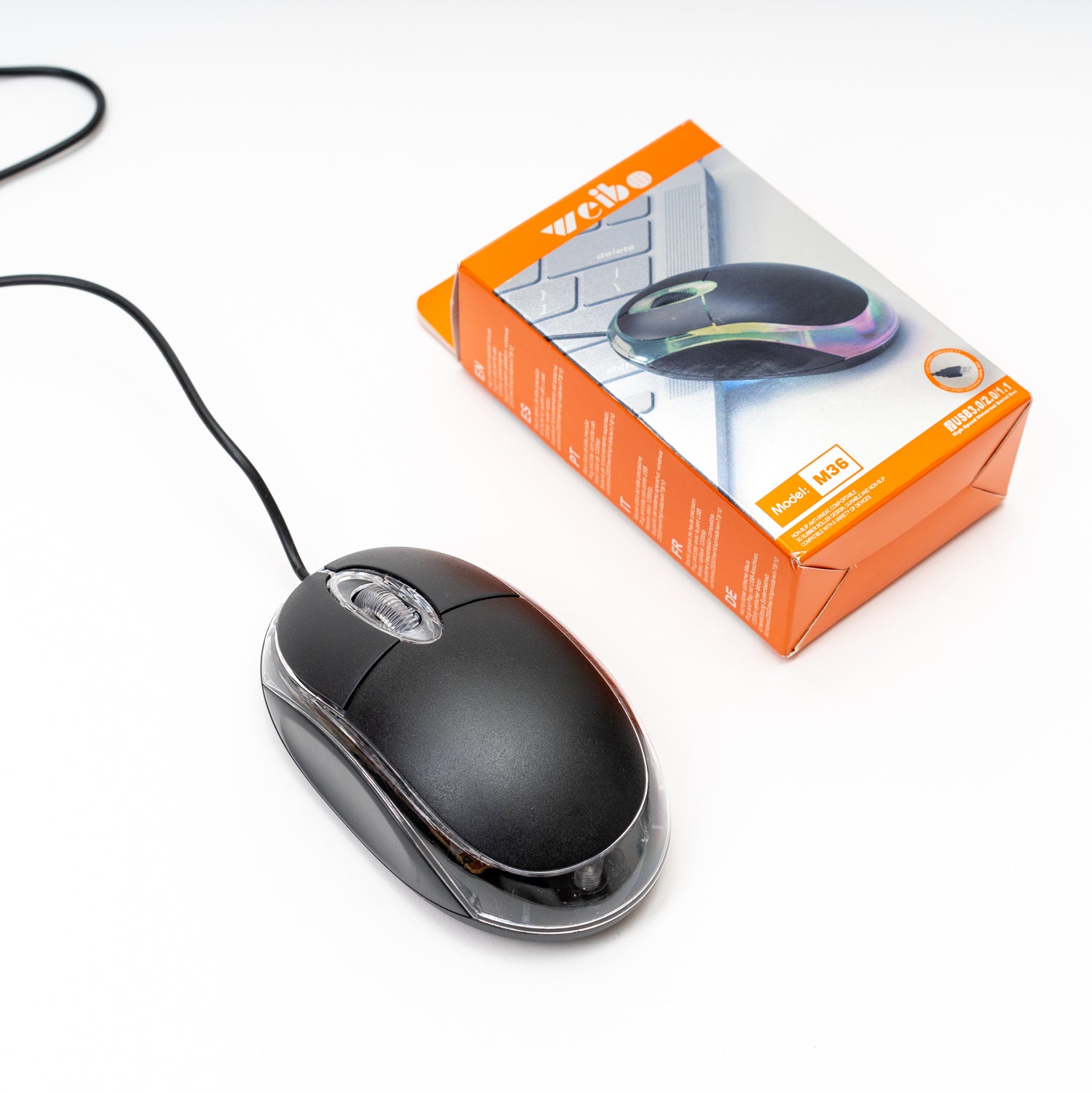 Mouse luminoso con cavo, sorprese per uova di pasqua, gadget
