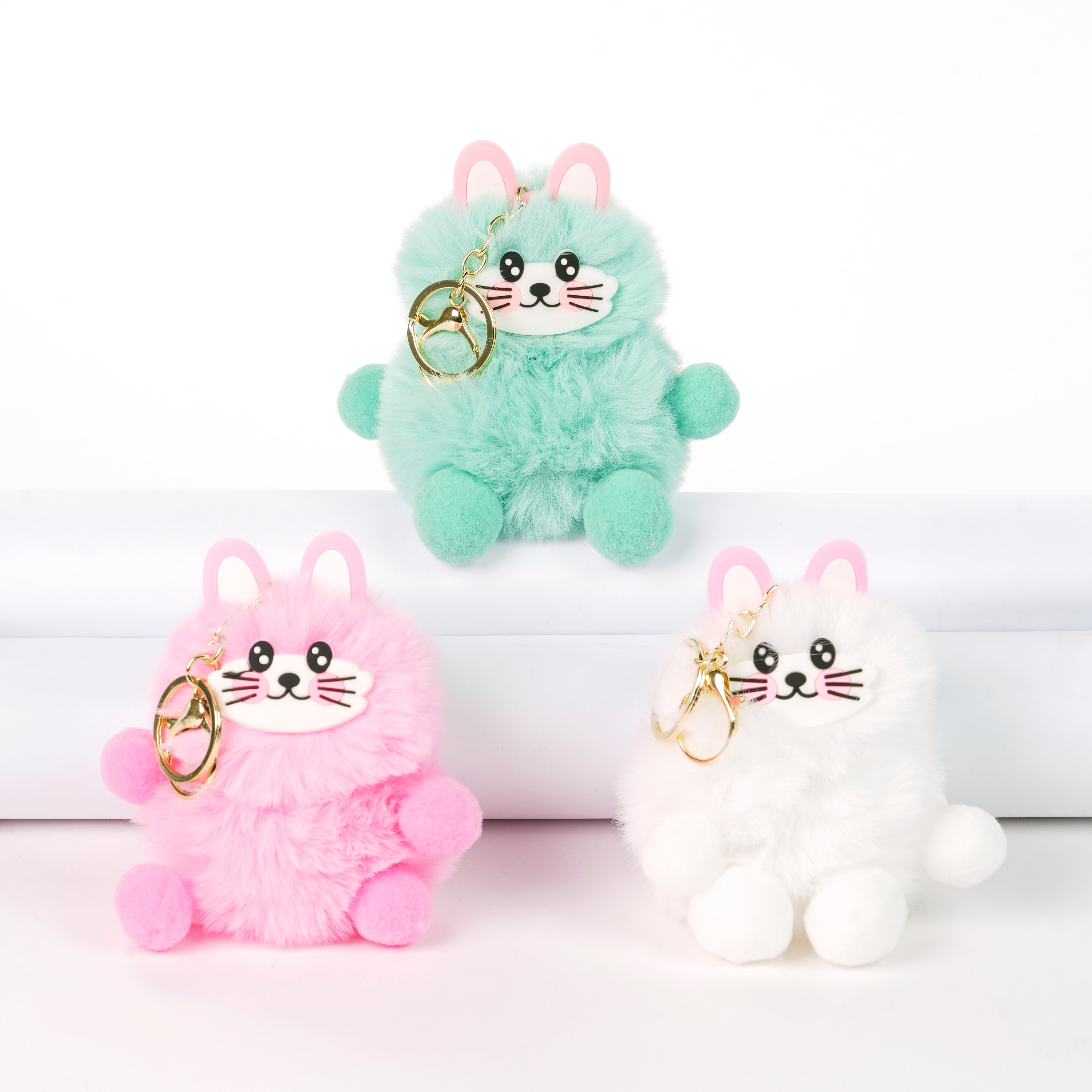 Portachiave simpatico gatto in peluche, sorprese per uova di pasqua,gadget