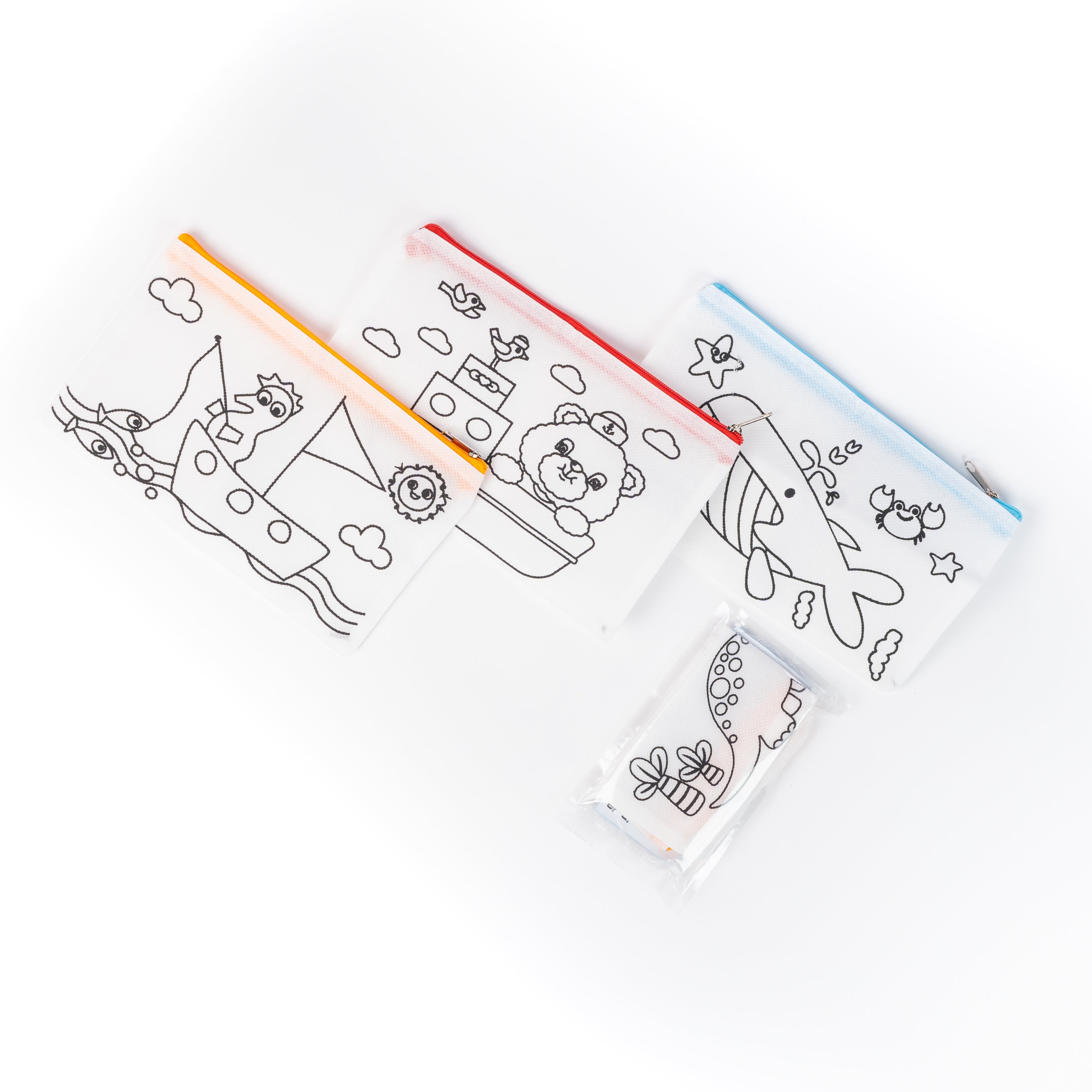 Borsellino in TnT con disegno da colorare, sorprese per uova di pasqua, gadget