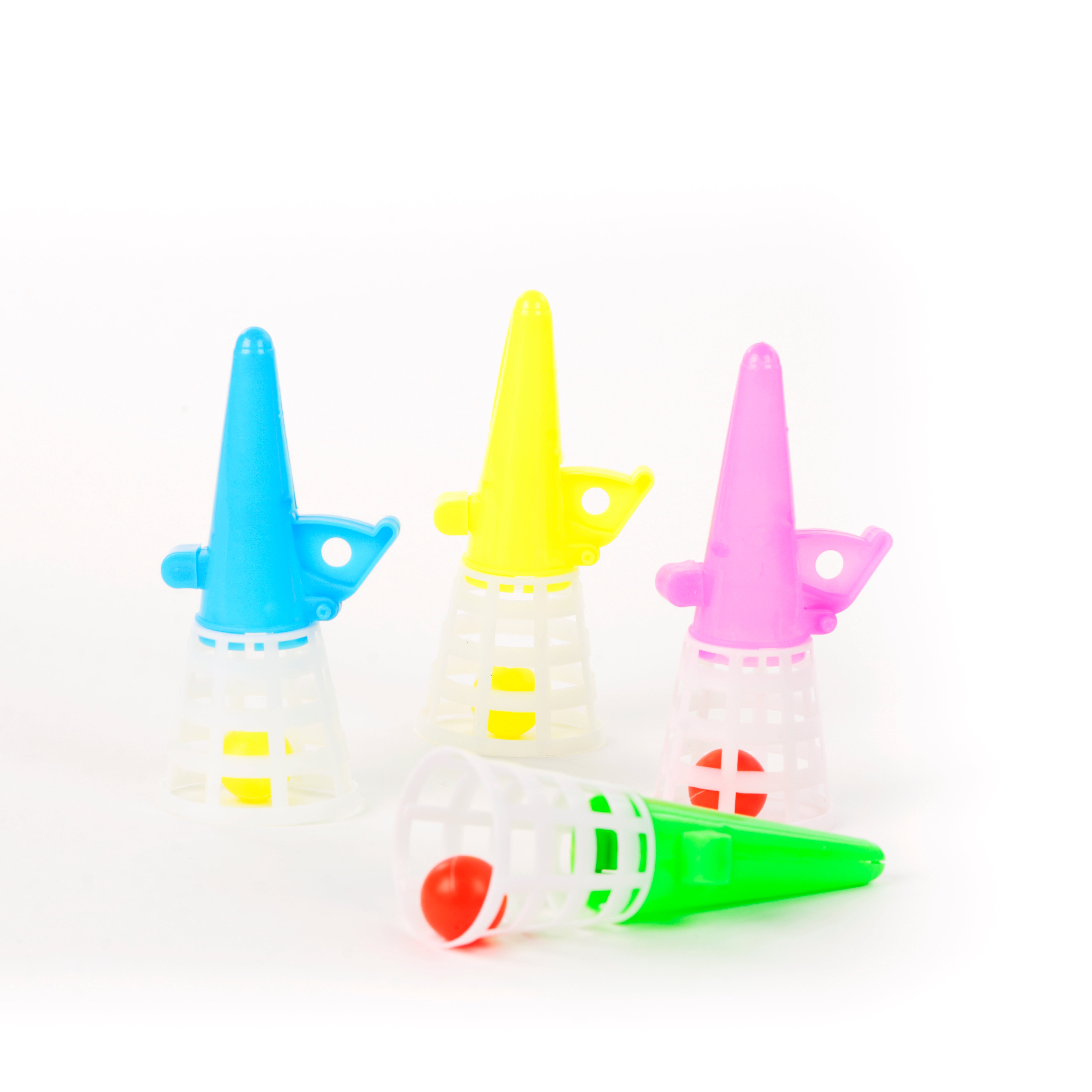 Gioco canestro lancia pallina colorata, sorprese per uova di pasqua, gadget