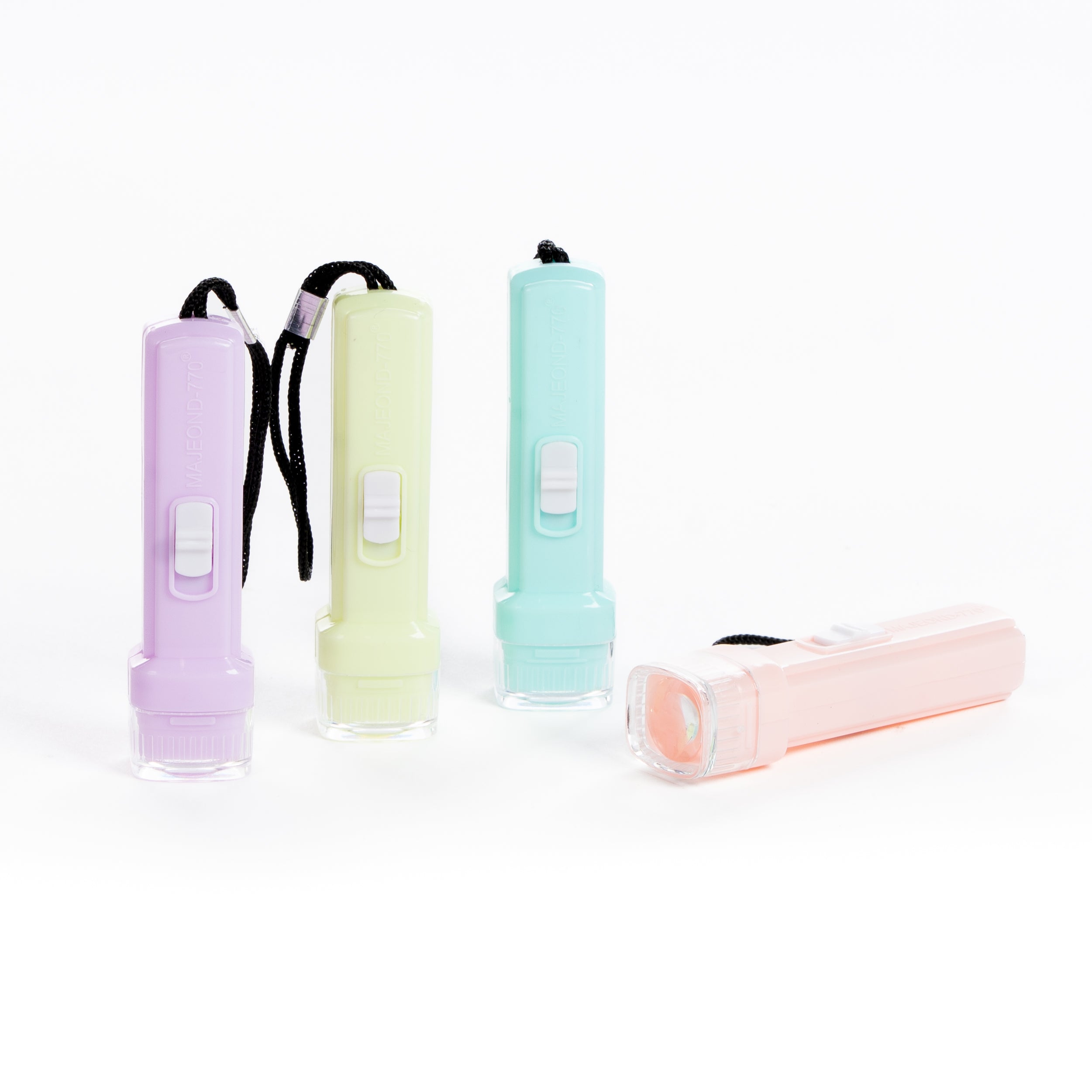 Torcia colore pastello con laccio, led luce bianca , sorprese per uova di pasqua, gadget