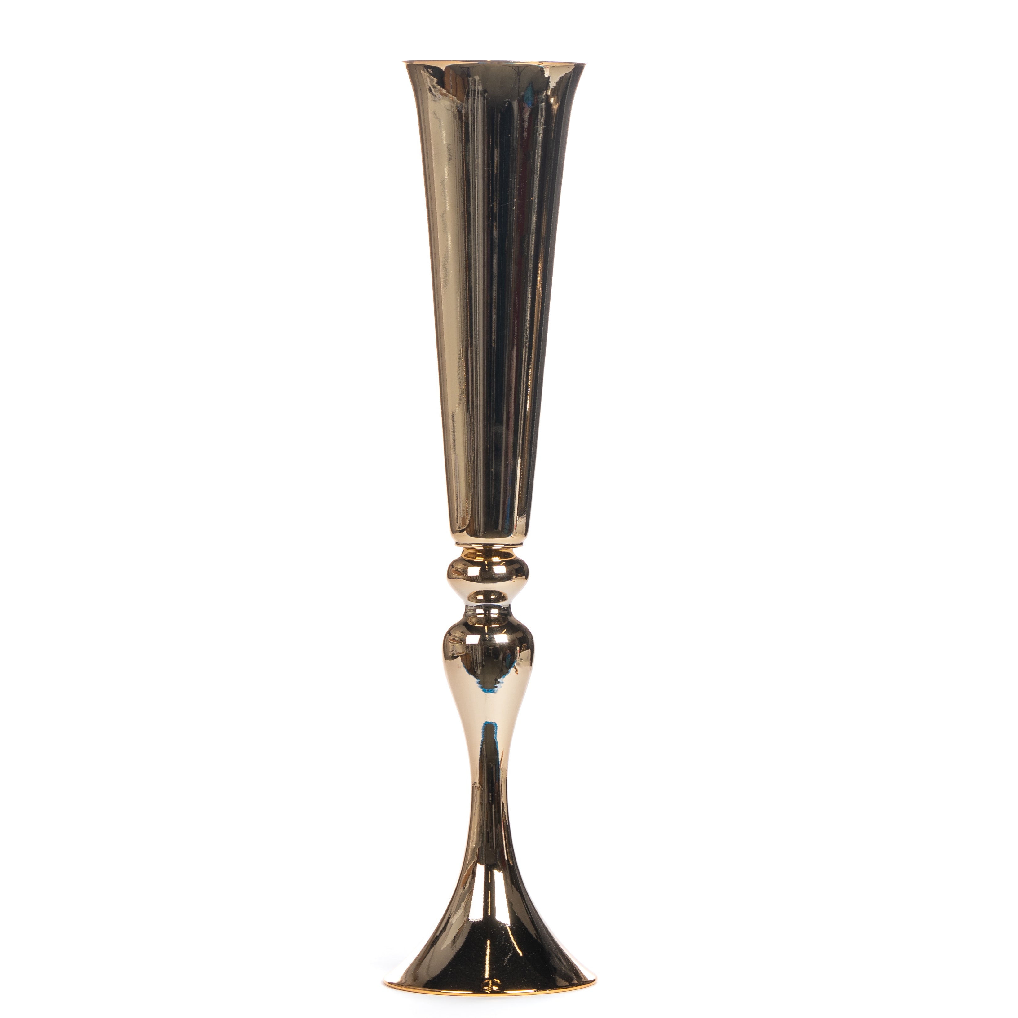 Vaso slim color oro 56cm, composizioni floreali,allestimento eventi