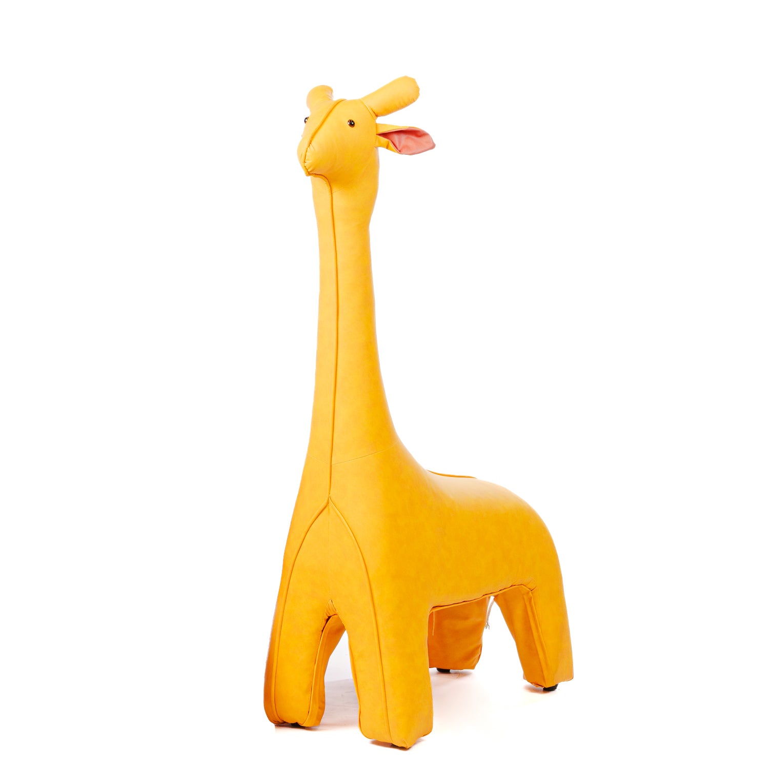 Seduta a forma di giraffa di colore giallo, 80x32x125CM, allestimento eventi, ludoteca