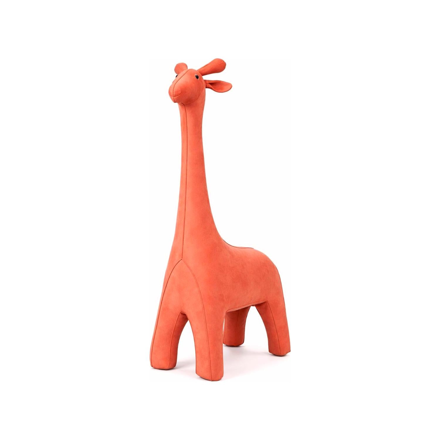 Seduta a forma di giraffa di colore arancione, 80x32x125CM, allestimento eventi, ludoteca