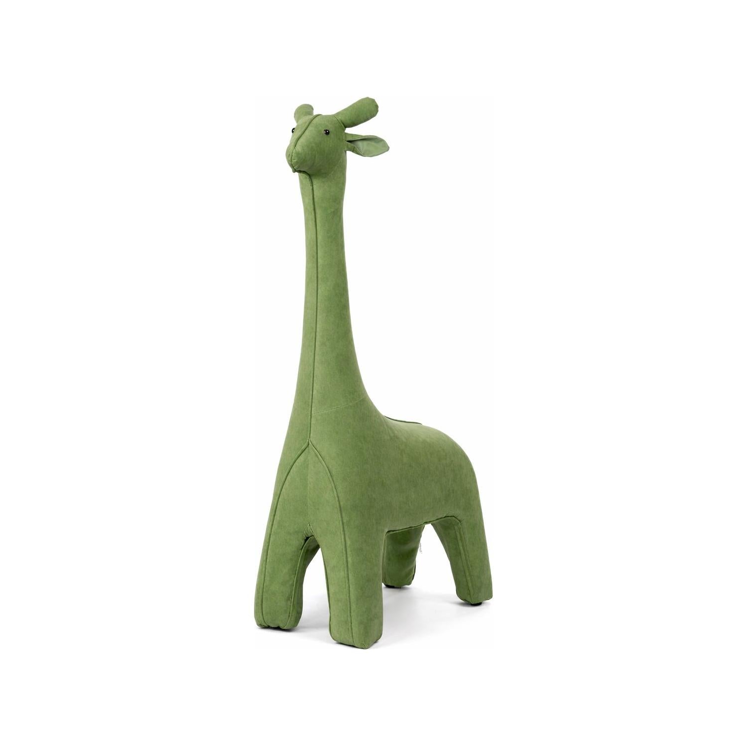 Seduta a forma di giraffa di colore verde, 80x32x125CM, allestimento eventi, ludoteca