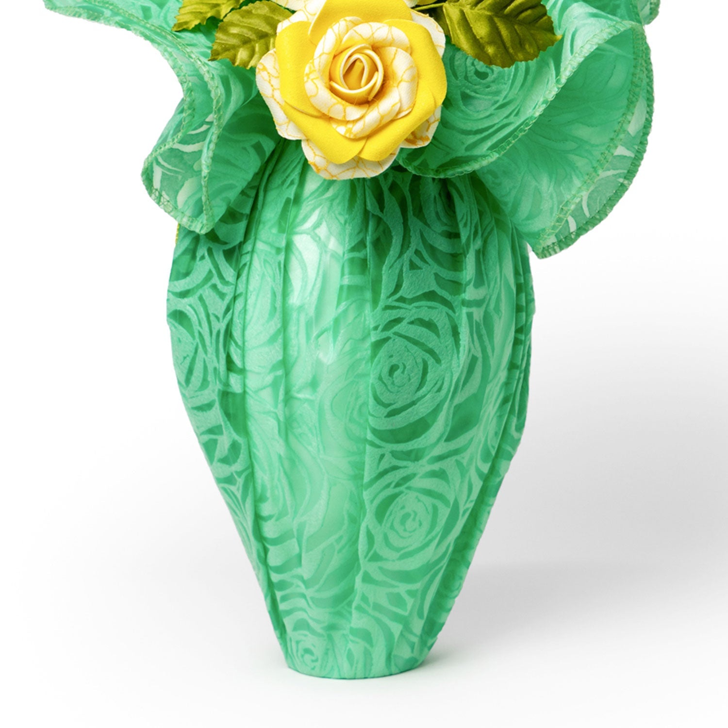 Tessuto in TNT per uova di pasqua e colombe, con fantasia Rosa, Verde Menta
