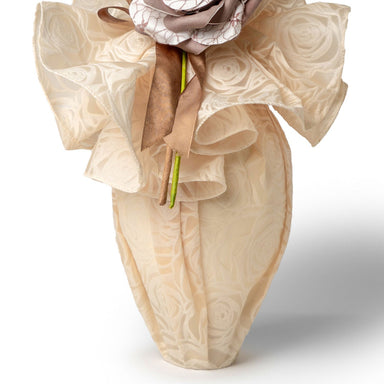 Tessuto in TNT per uova di pasqua 120cm, con fantasia Rosa, Crema