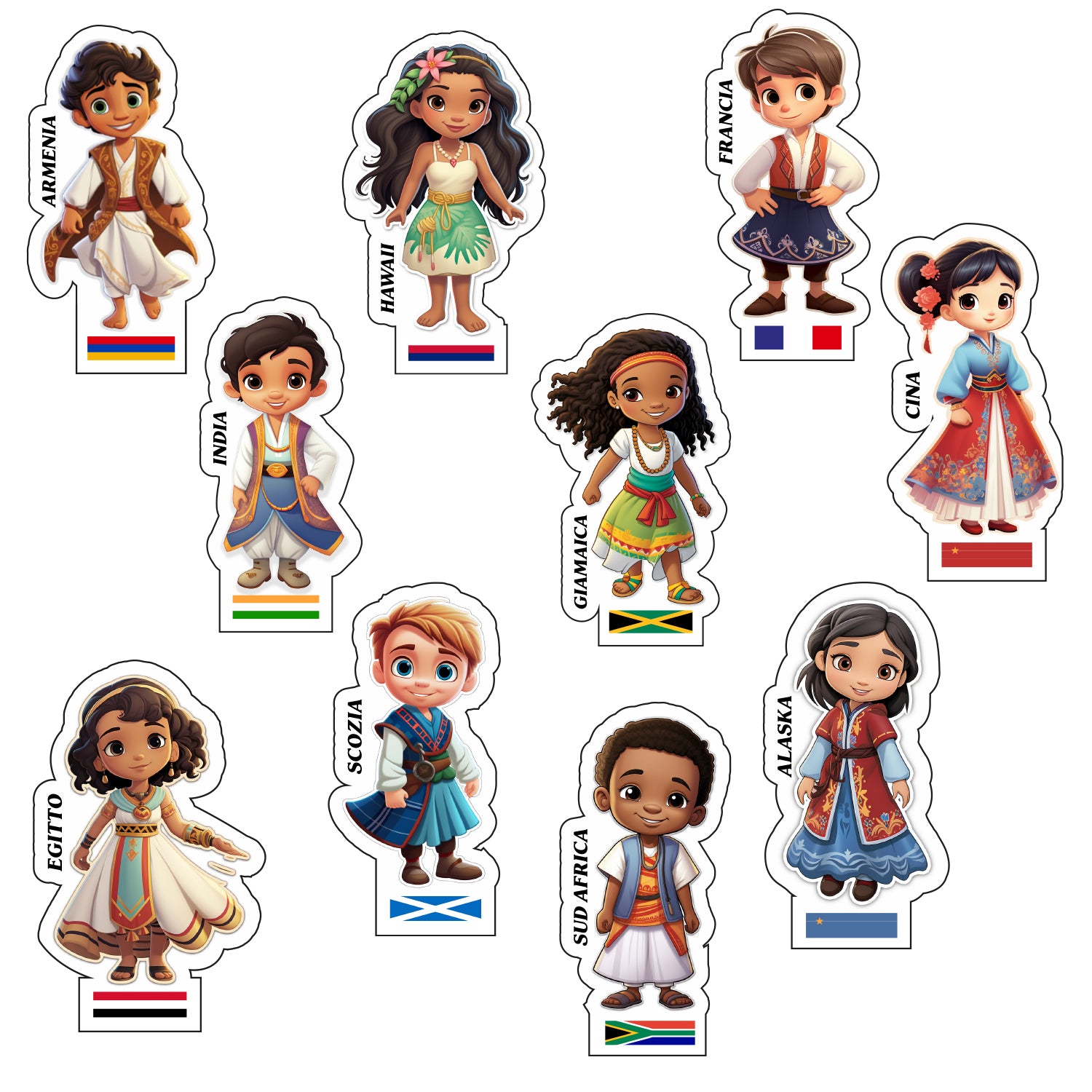 Puzzle Calamita sagomata Bambino del mondo , venduta in cartone da 100 pezzi soggetto singolo, sorprese per uova di pasqua, gadget feste per bambini. Scopri i nostri prodotti su De Luca Collection.