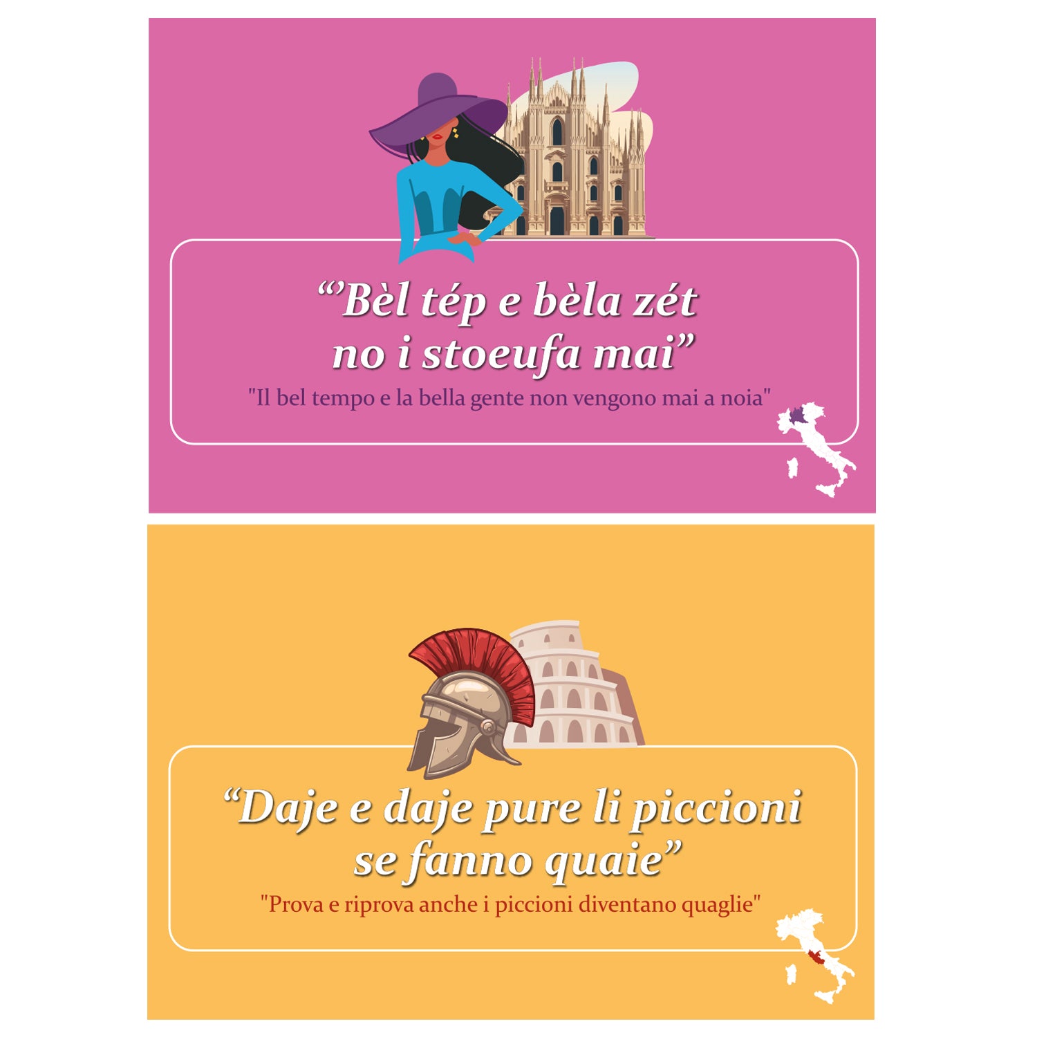 Calamita Proverbi Italiani, sorprese per uova di pasqua, gadget