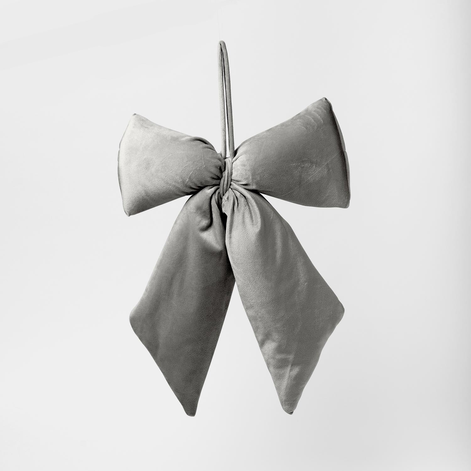 Fiocco in Velluto grigio, 13.5X17CM