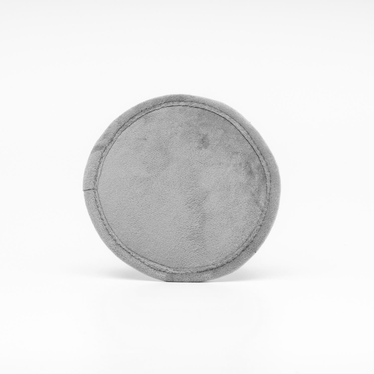 Sottobicchiere in velluto grigio, diametro 12CM