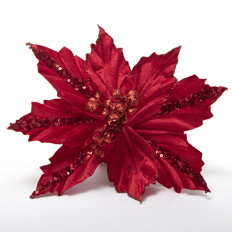 Incantevole Set Fiori Glitterati Perfetto per Alberi di Natale e Feste Incantevole Set Fiori Glitterati Perfetto per Alberi di Natale e Feste