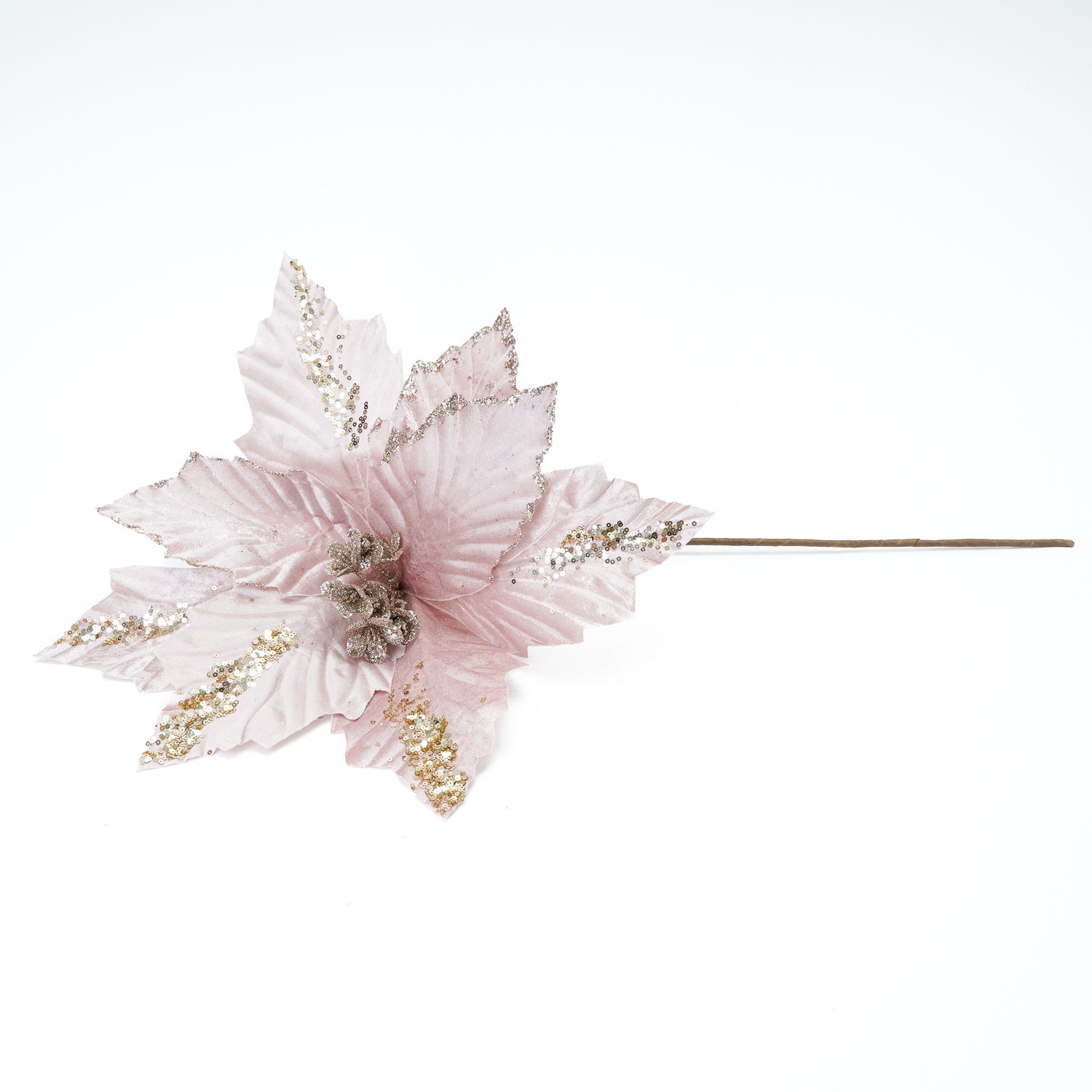 Fiore Stella di Natale in velluto Rosa 74x50CM