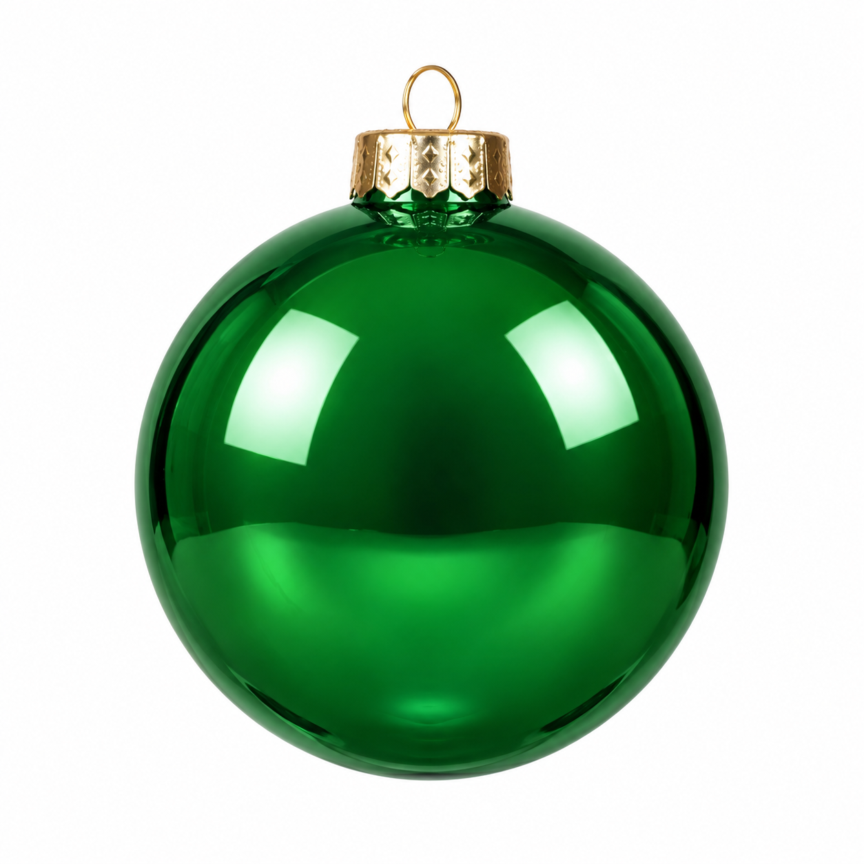Sfera da 40 cm di colore verde foresta, decorazione Natalizia.