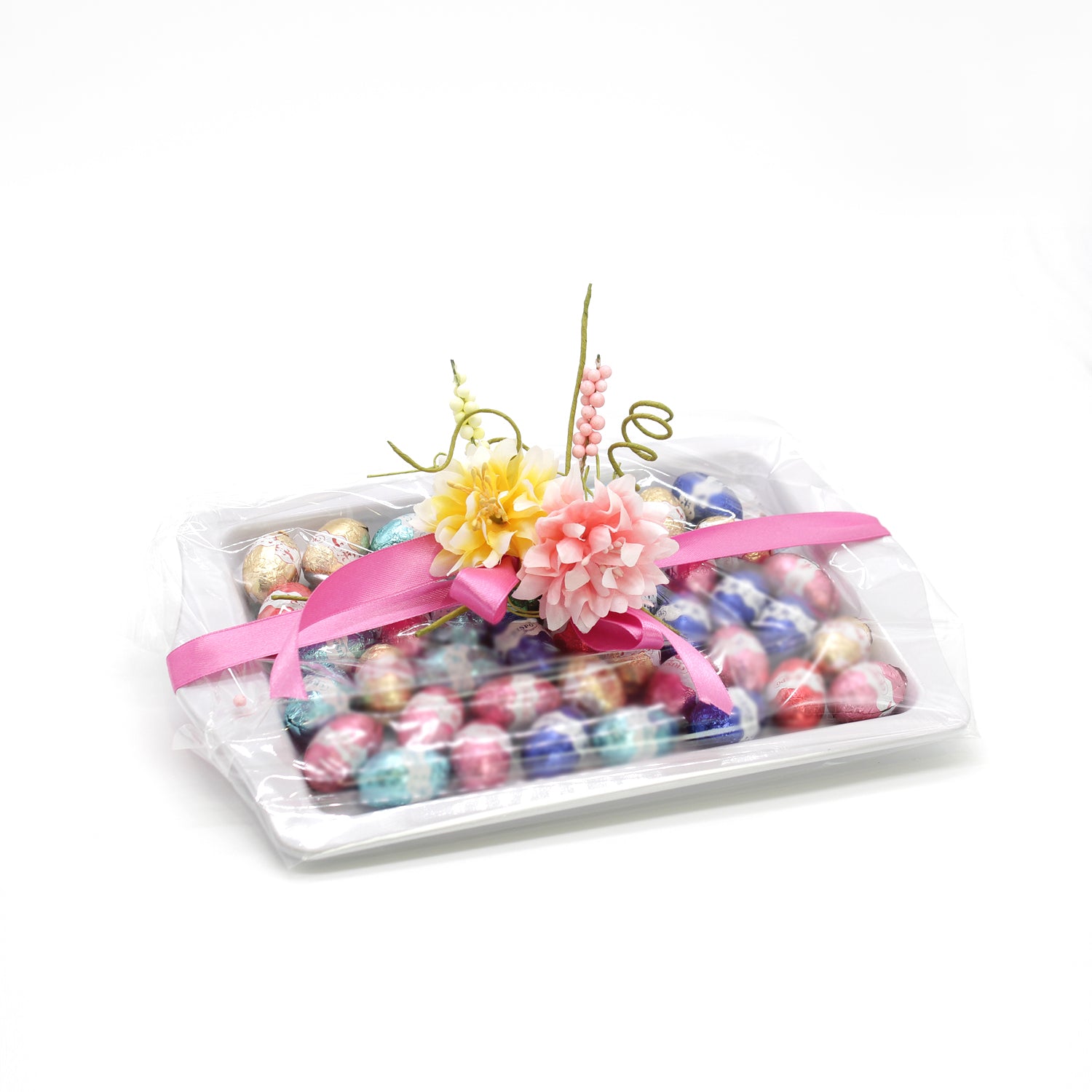 Vassoio decorato con fantasia Pasquale 25x16x1cm, confezioni per pasqua, idea regalo