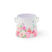 Vasetto di latta con fantasia Fiorata 11x10cm, confezioni per pasqua, idea regalo