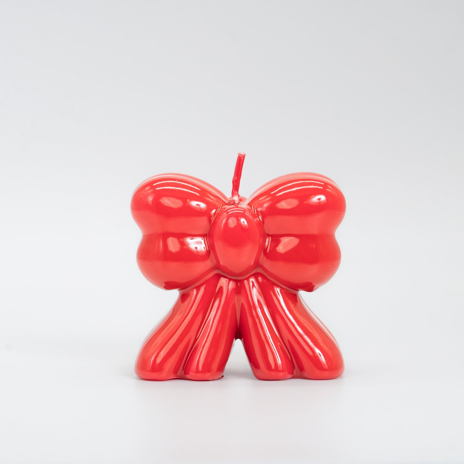 Candela Fiocco rossa da 9cm