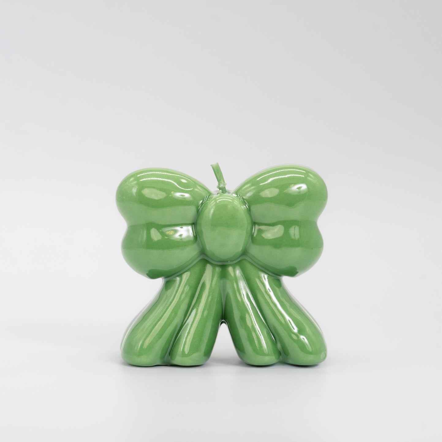 Candela Fiocco verde da 9cm