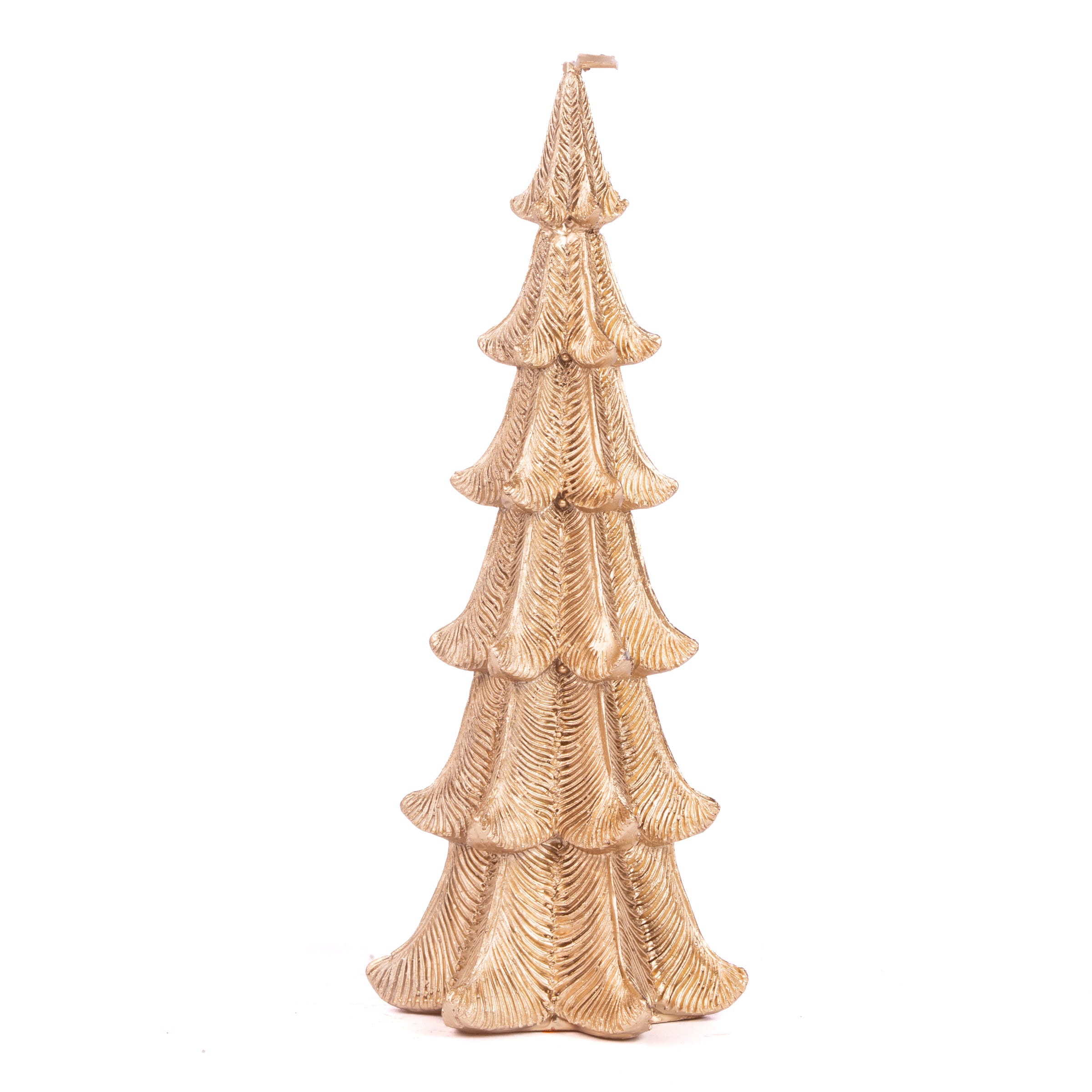 Candela albero vintage effetto brillantinato oro