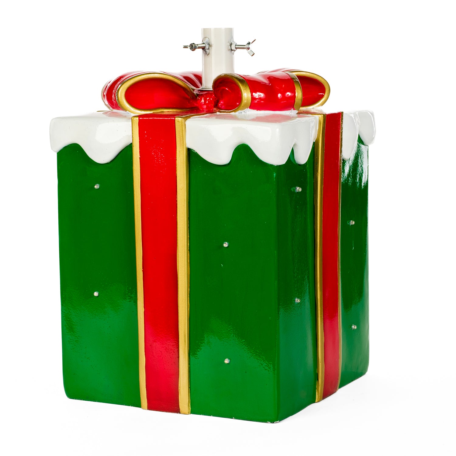 Base albero pacco regalo con luci 40x40x45CM