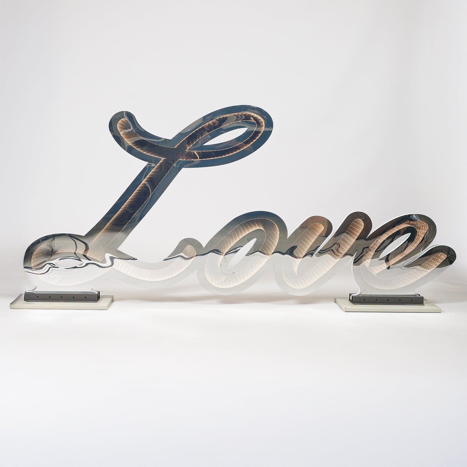 Scritta LOVE infinity 180x90CM Luce Calda