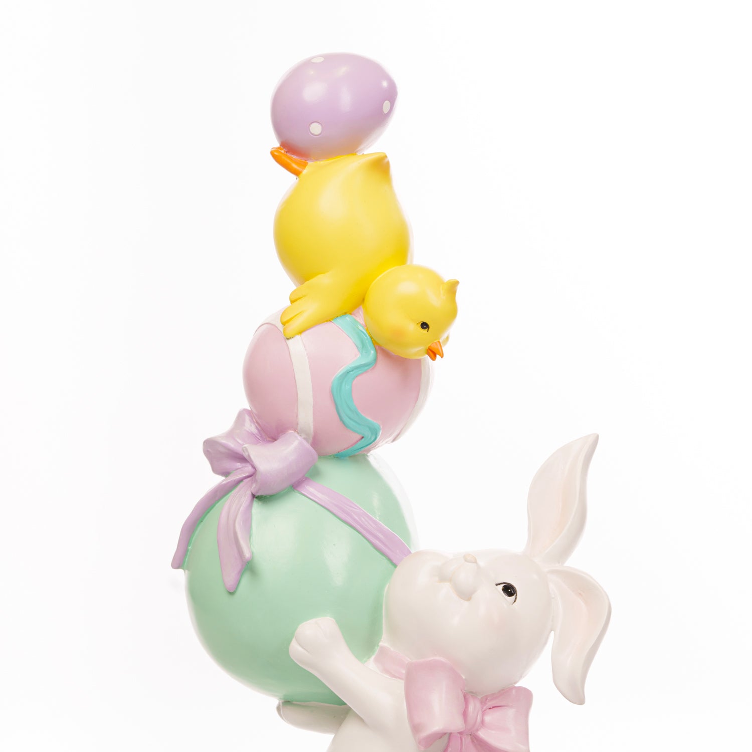 Coniglio Pasquale con Uova e Fiori da 76cm , decorazione per pasqua, allestimento