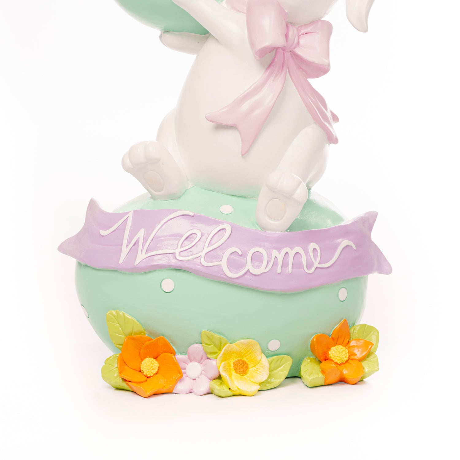 Coniglio Pasquale con Uova e Fiori da 76cm , decorazione per pasqua, allestimento
